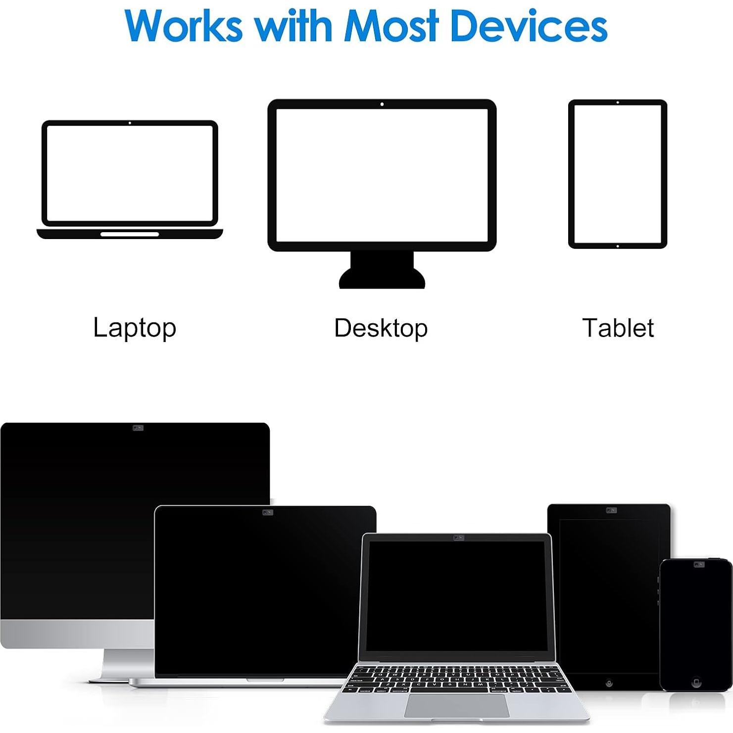 Cubierta de Cámara JETech Deslizante Ultra Delgado - Paquete de 6