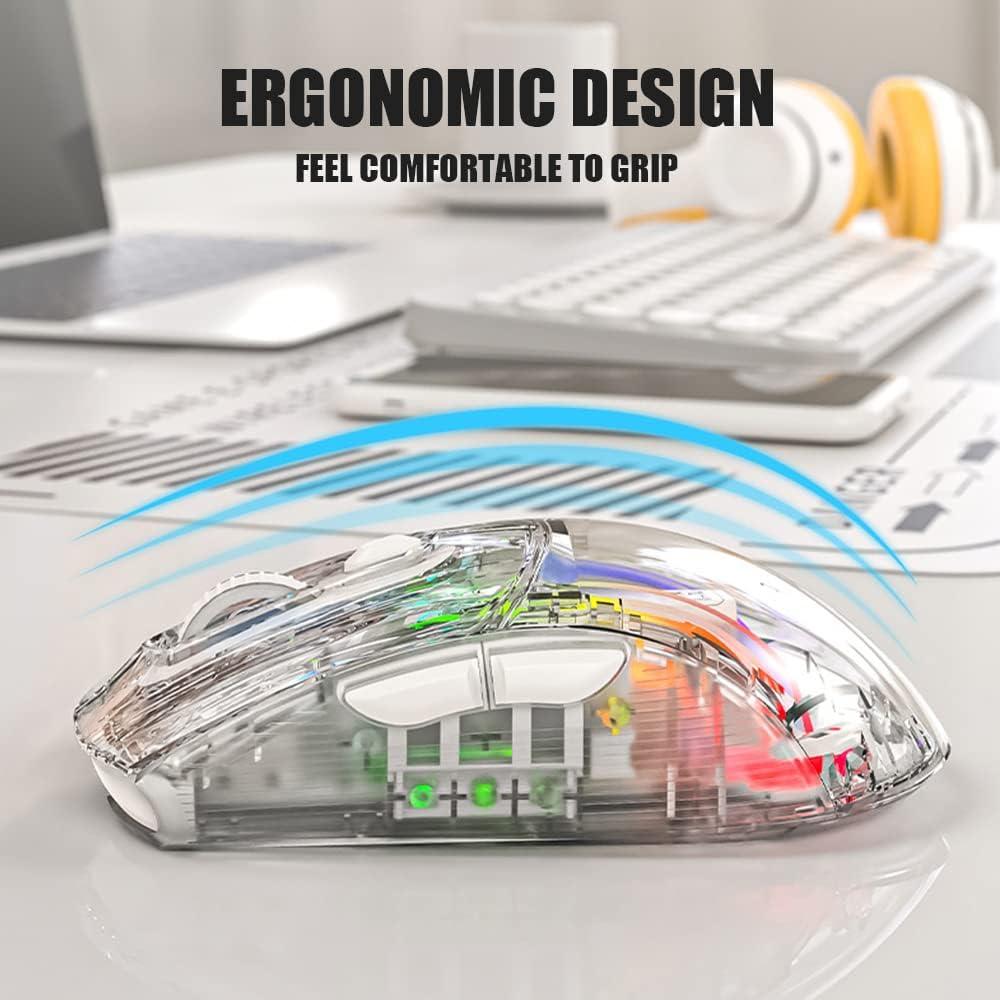 Ratón Inalámbrico Bluetooth Attoe RGB Mecánico para Juegos