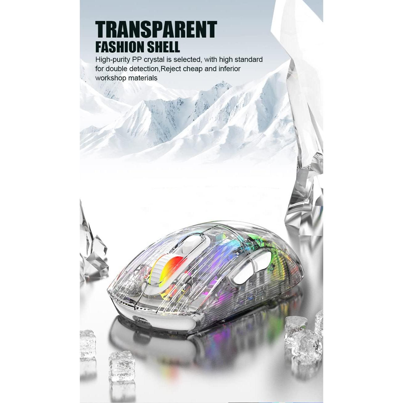 Ratón Inalámbrico Bluetooth Attoe RGB Mecánico para Juegos