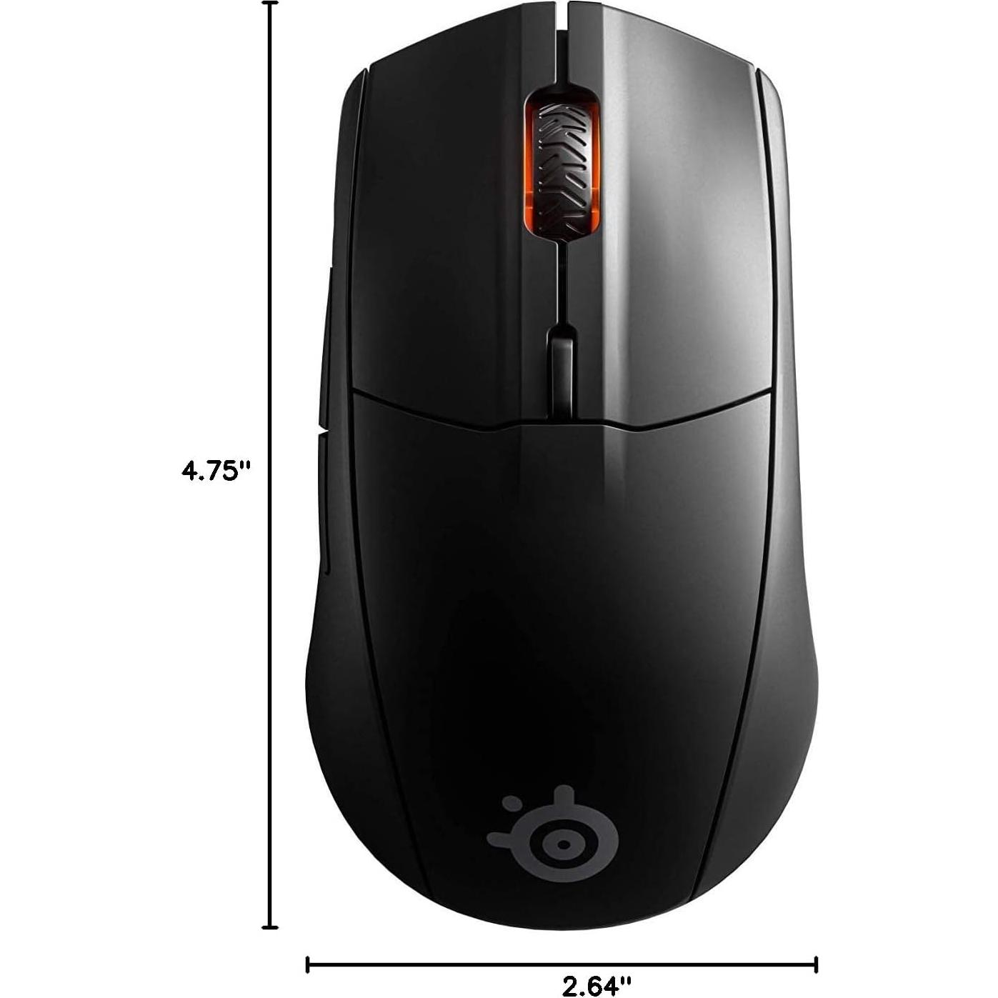 Ratón Gaming Inalámbrico SteelSeries Rival 3 - 400 Horas Batería - 2.4 GHz y Bluetooth 5.0 - Sensor Óptico 18,000 CPI
