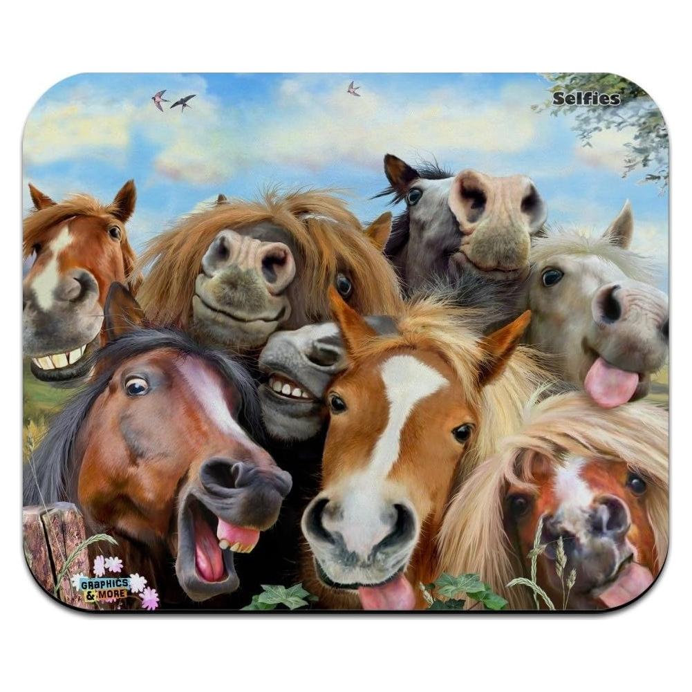 Alfombrilla de Ratón Bajo Perfil Graphics & More Caballos