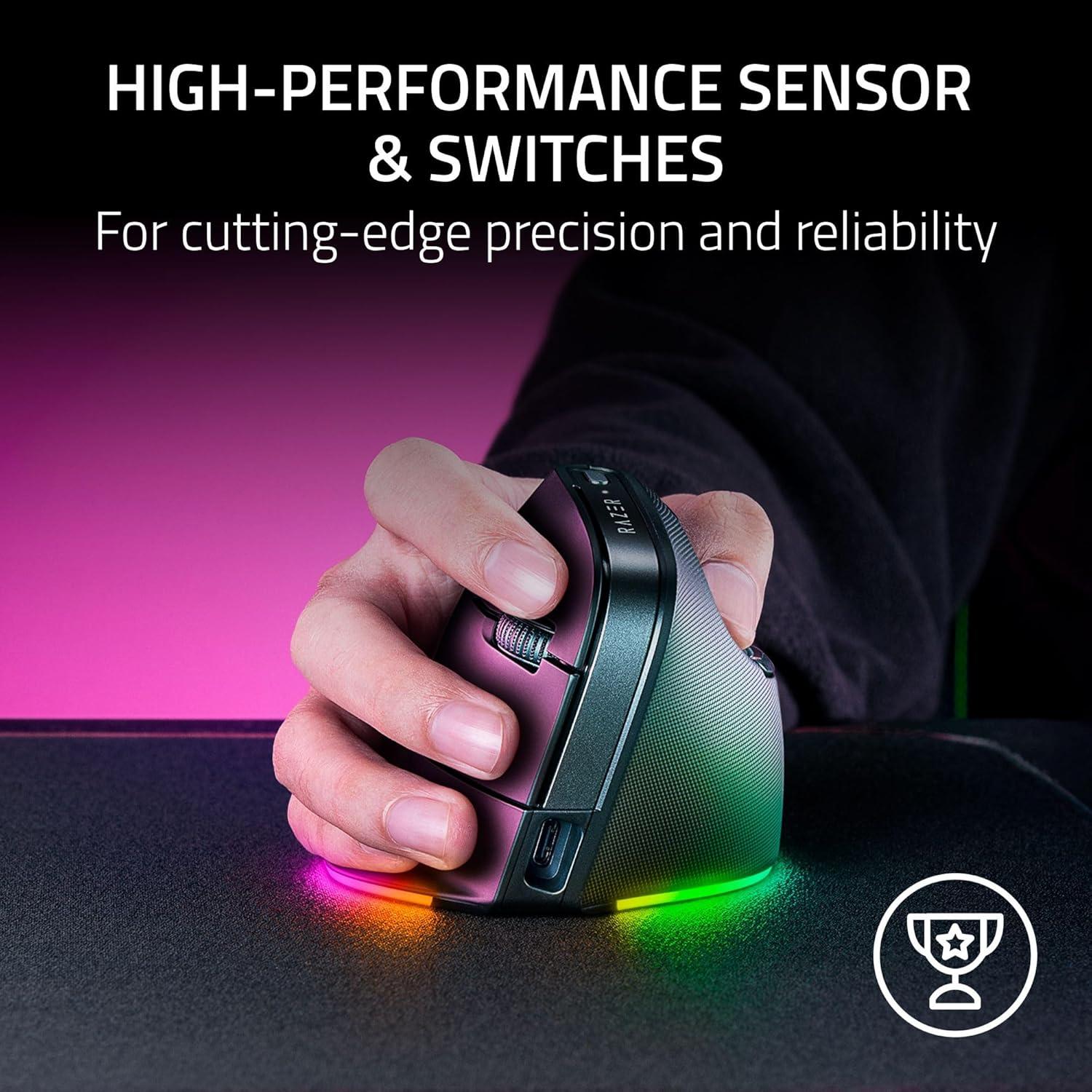 Razer Pro Click V2 Ratón Vertical Inalámbrico Ergonómico 6 Botones