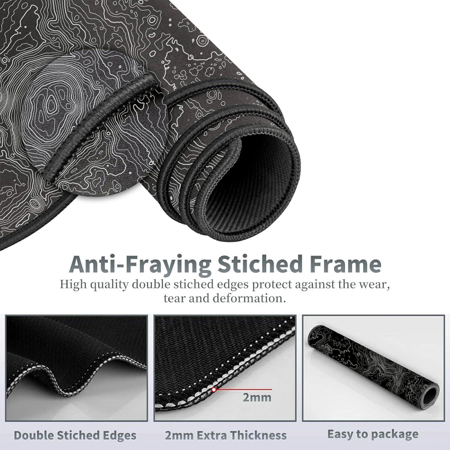 Alfombrilla de Ratón Grande SROJDHFJB 80x30 cm Superficie Luna