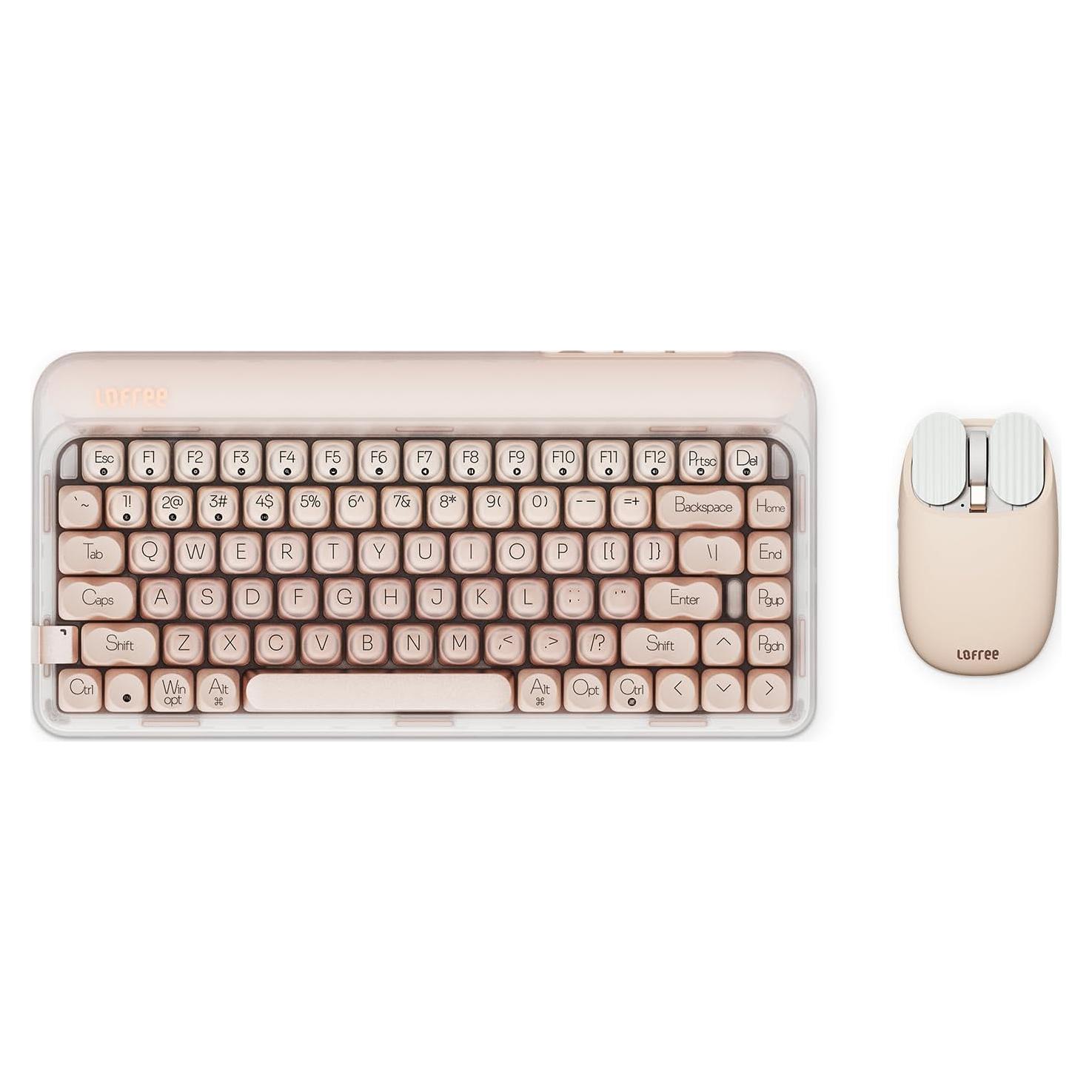 Teclado Mecánico LOFREE DOT 75% con Ratón Bluetooth Ajustable