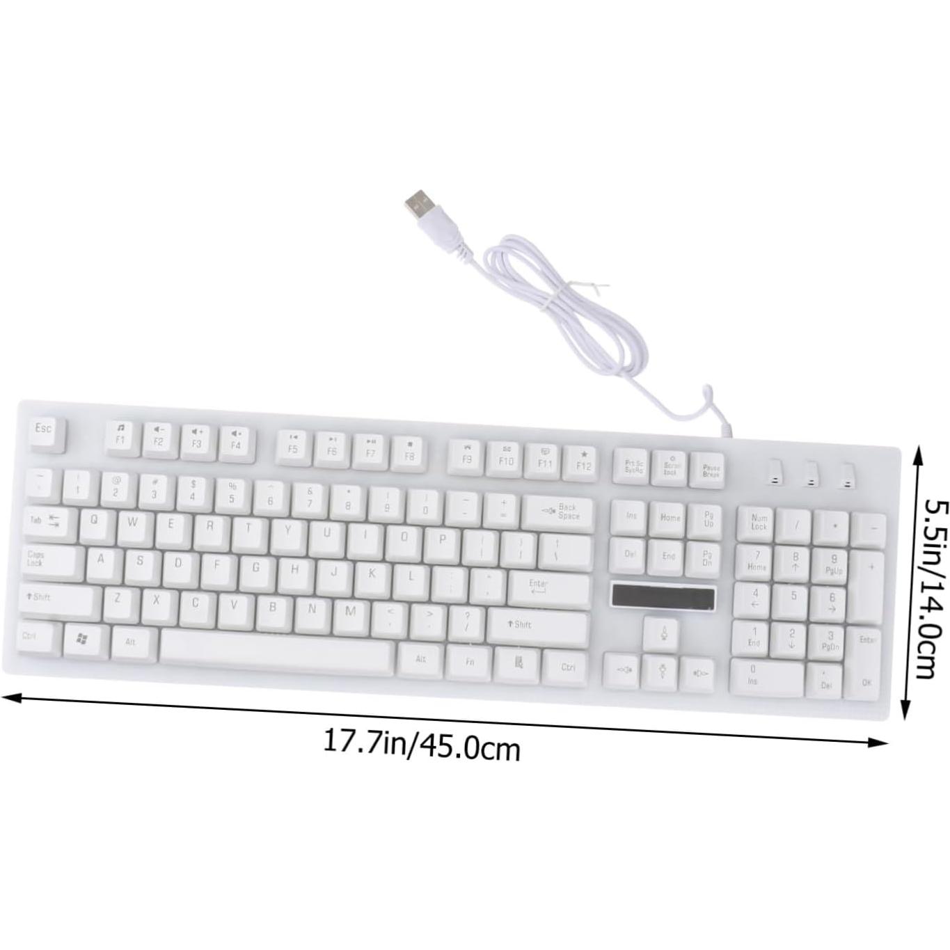 1set Gaming Keyboard Mouse Set Luminous Wired USB Mechanical Feel Kit for Gamers High-end Design for Use Creative Non-Conflict Layout Great Present Idea