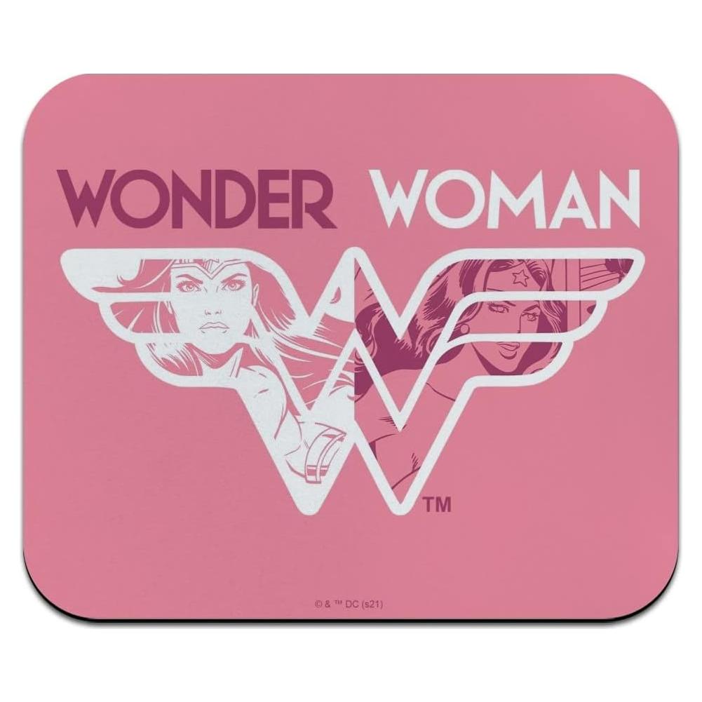 Alfombrilla de Ratón Wonder Woman Rosa Bajo Perfil 23.6x19.8cm