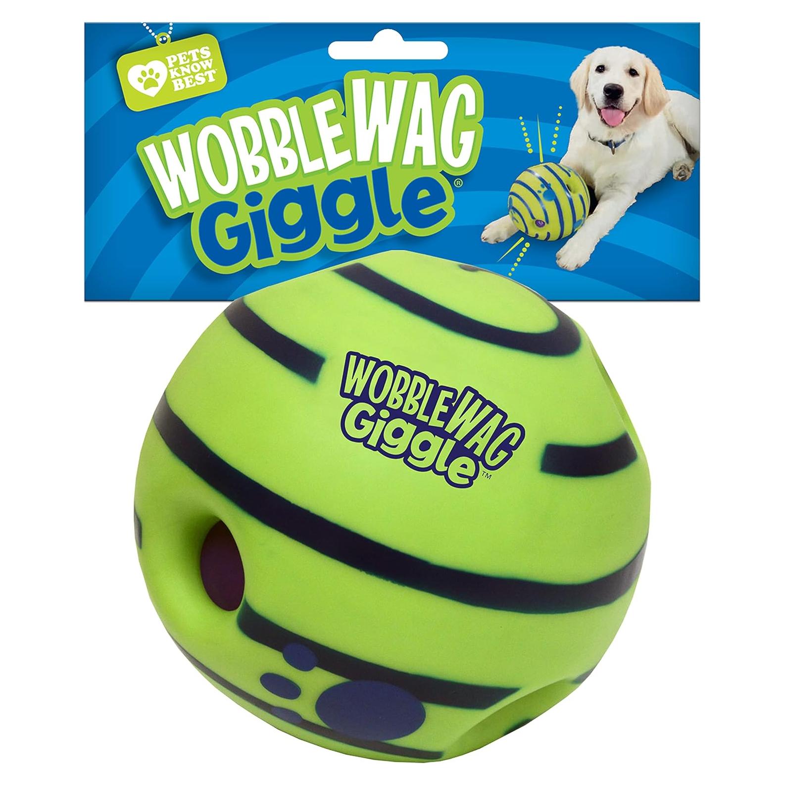 Wobble Wag Giggle Ball Juguete Interactivo para Perros 14 cm