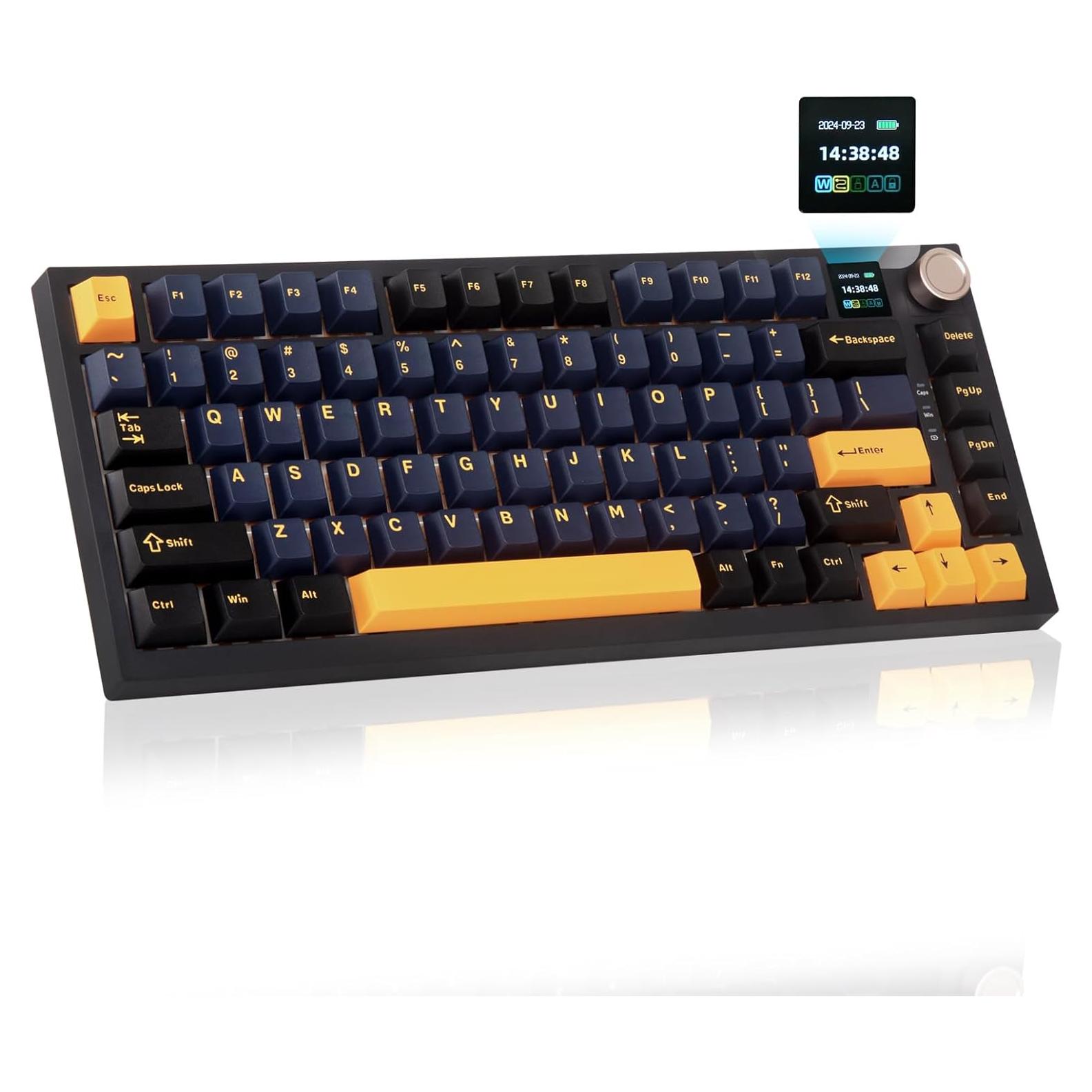 Teclado Mecánico Gaming Inalámbrico HUO JI CQ082 RGB 81 Teclas