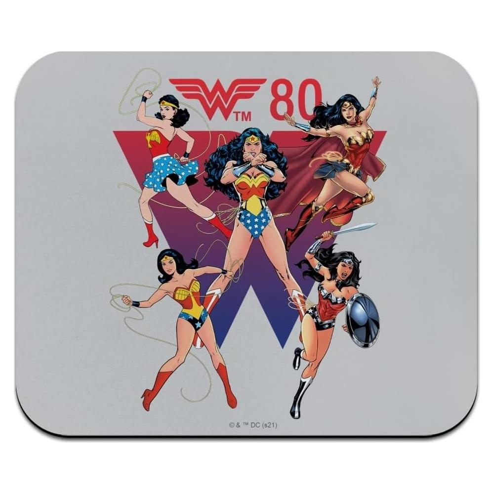 Alfombrilla de Ratón Mujer Maravilla 80 Aniversario 23.6x19.8cm