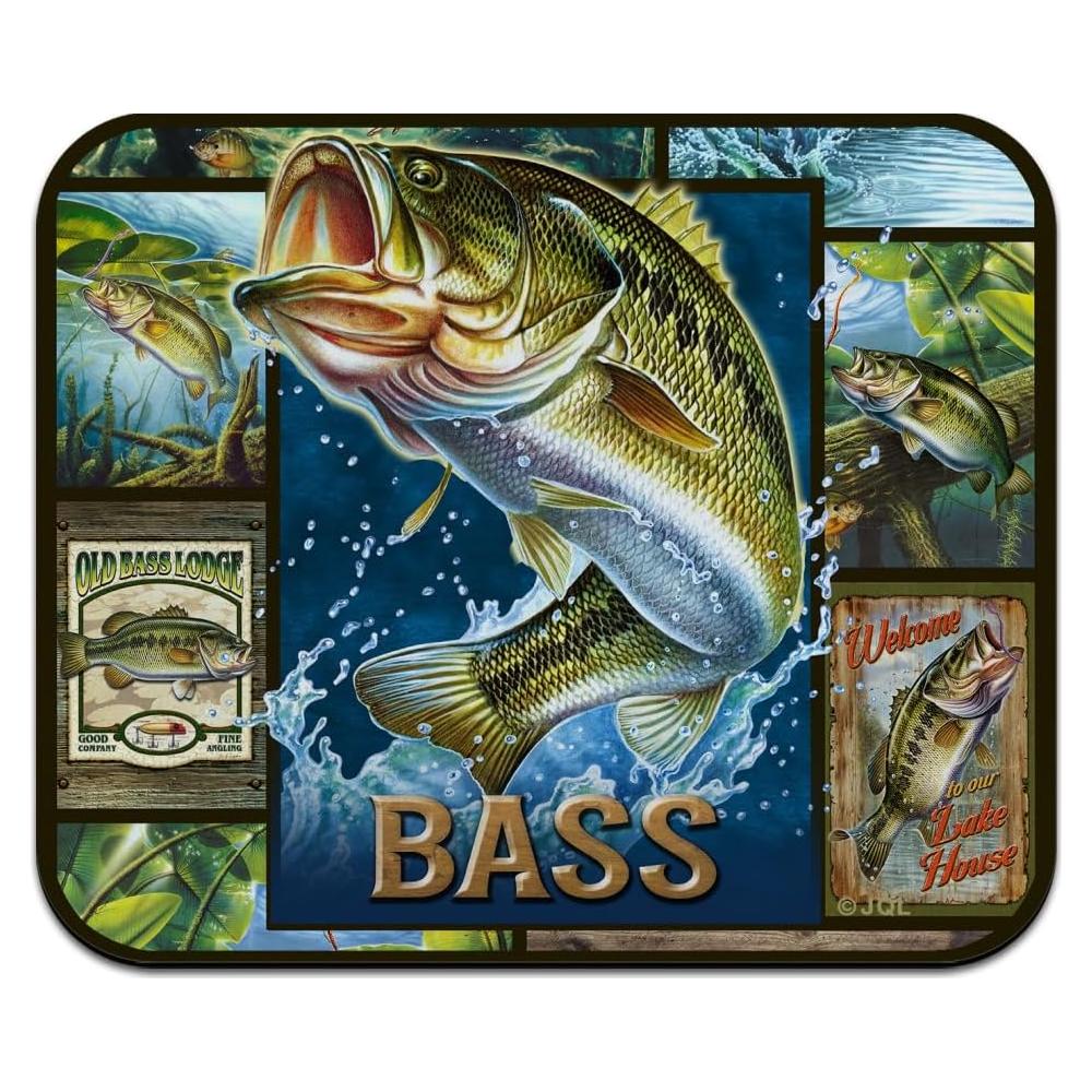 Almohadilla de Ratón Graphics & More Largemouth Bass 23.6x19.8cm