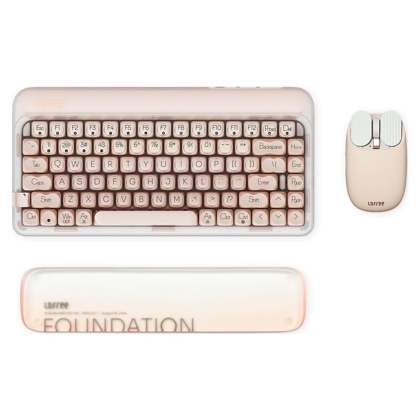 Teclado Mecánico LOFREE DOT Foundation + Ratón Té con Leche