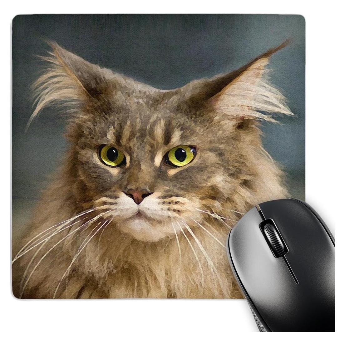 Alfombrilla para Mouse 3dRose Cuadrada 20.32cm Maine Coon