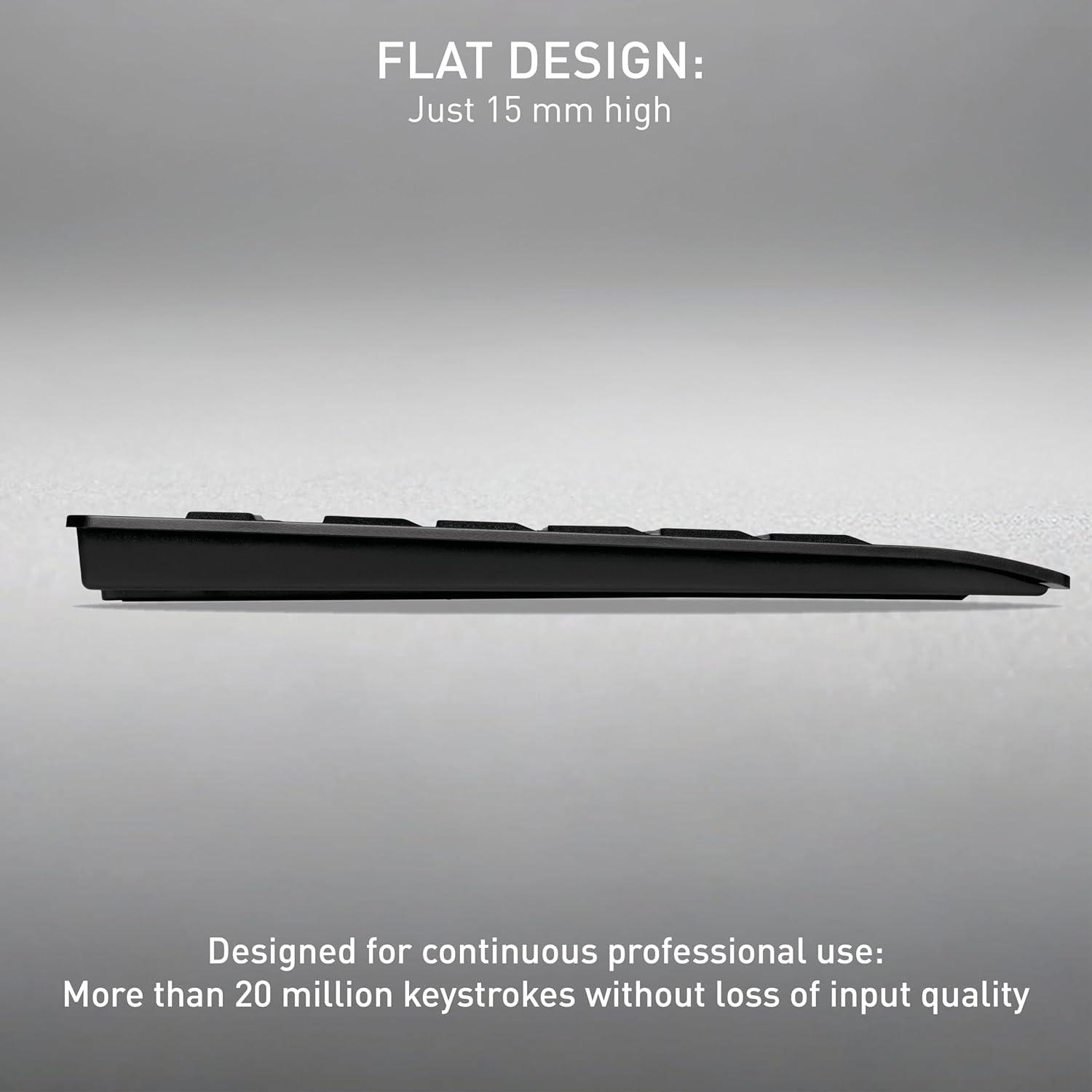 Teclado y Ratón Inalámbricos Cherry B.Infinito 3.0 Negro