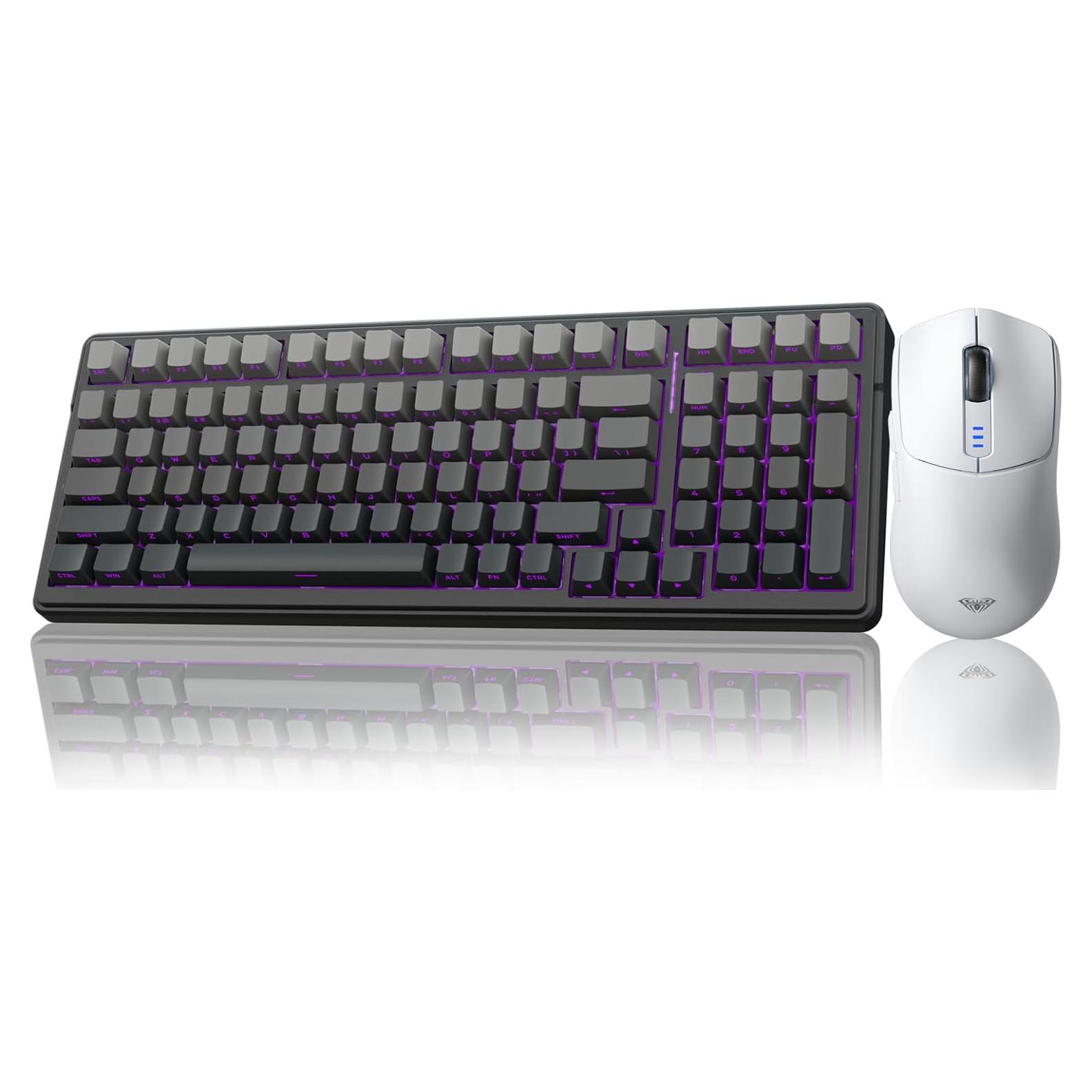 Combo Teclado Mecánico AULA F99 Pro + Ratón Inalámbrico SC580