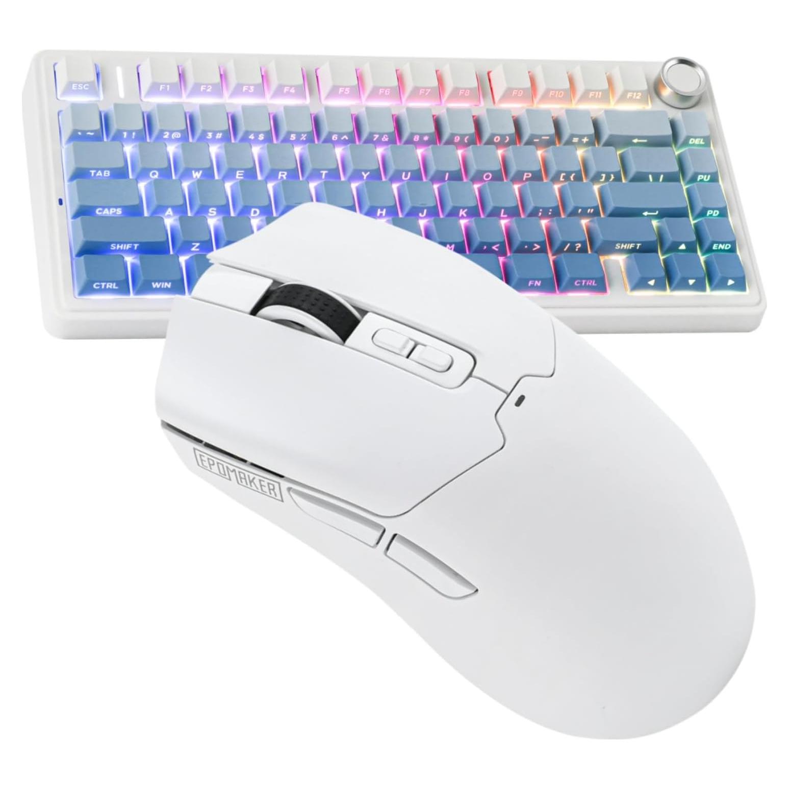 Teclado Mecánico EPOMAKER F75 Gasket + Ratón Gaming Inalámbrico