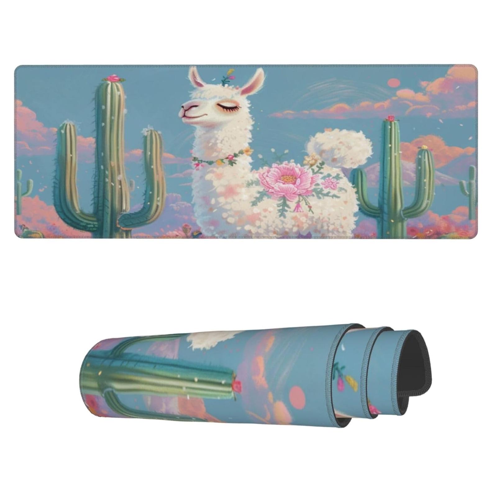 Alfombrilla de Ratón Famame 80x30 cm Antideslizante Bordes Cosidos