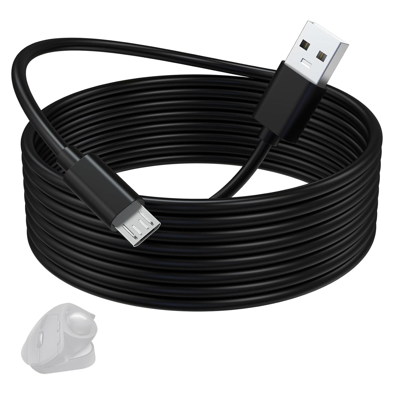Cable de Carga Micro USB Gneinour para Logitech MX Master 2S