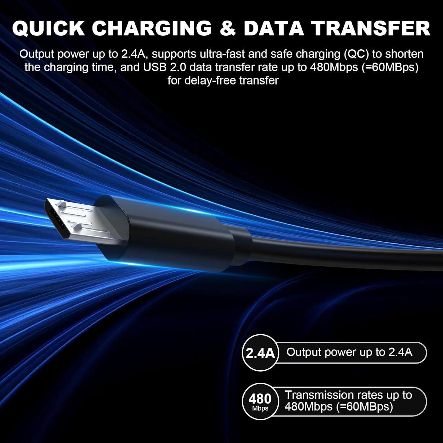 Cable de Carga Micro USB Gneinour para Logitech MX Master 2S