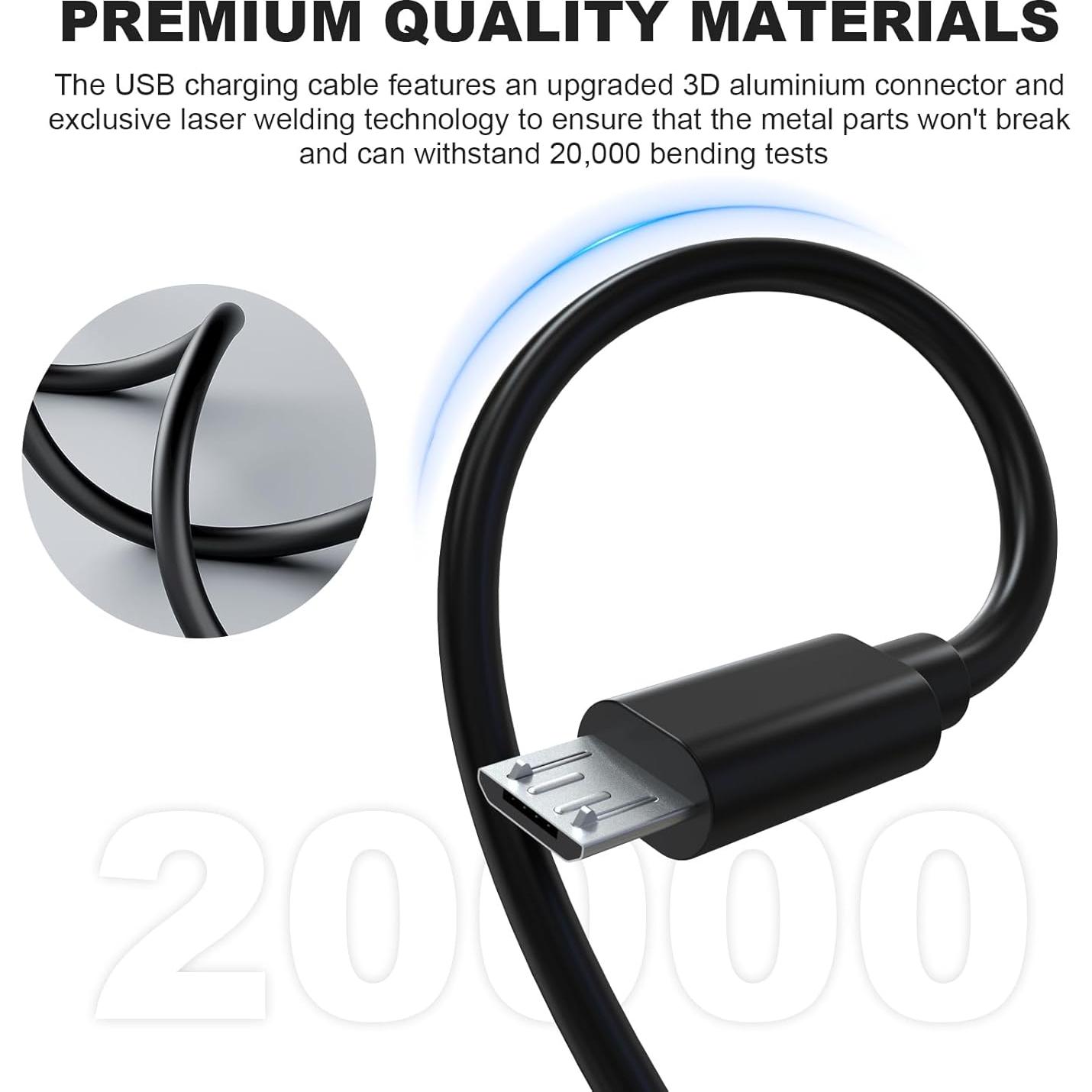 Cable de Carga Micro USB Gneinour para Logitech MX Master 2S