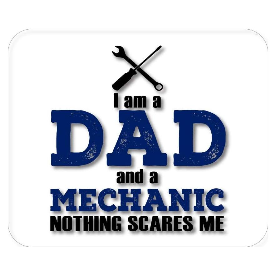 Mouse Pad DistinctInk 23.5x19.7cm Papá y Mecánico