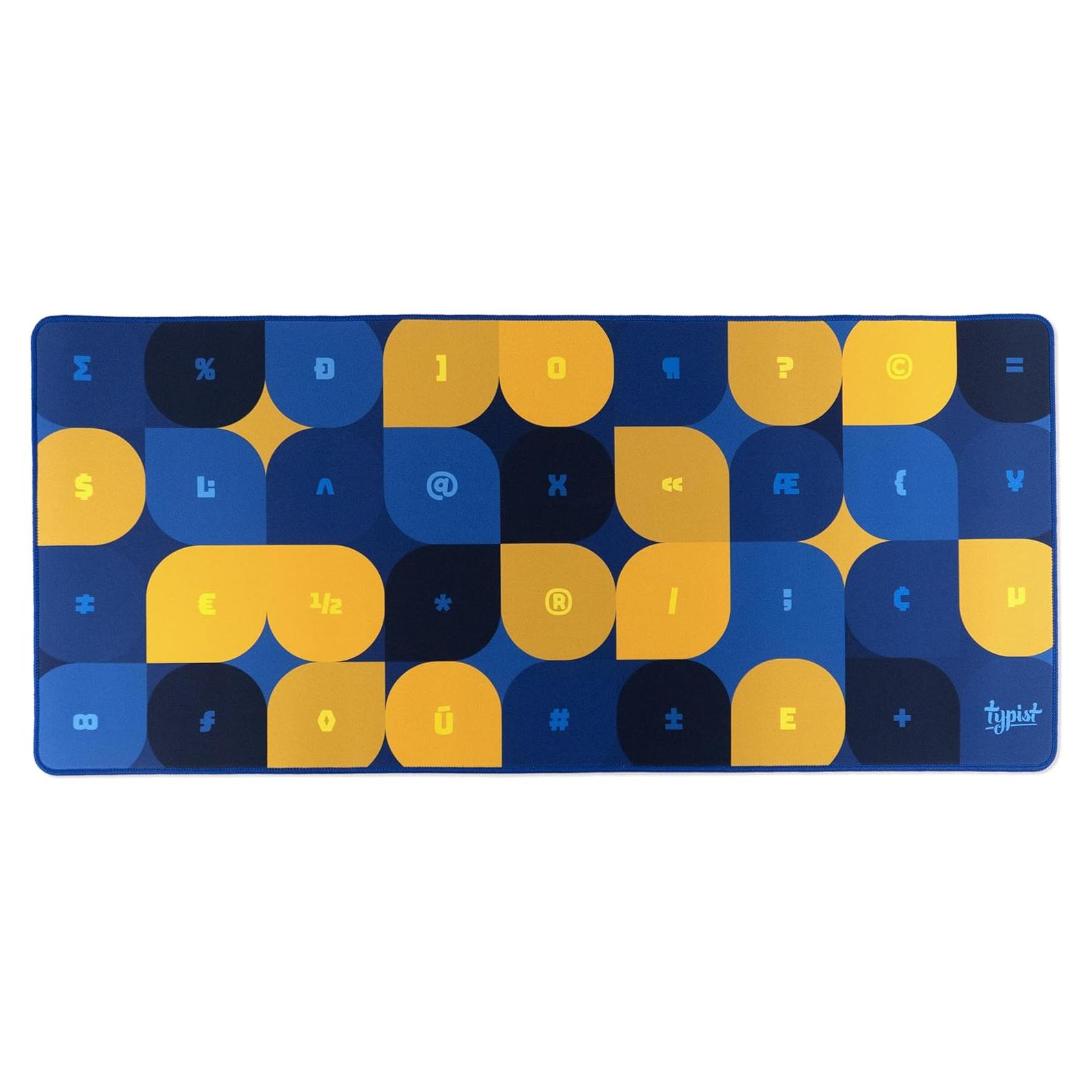 Alfombrilla de Ratón MK Typist 2XL 914x406mm Amarillo/Azul