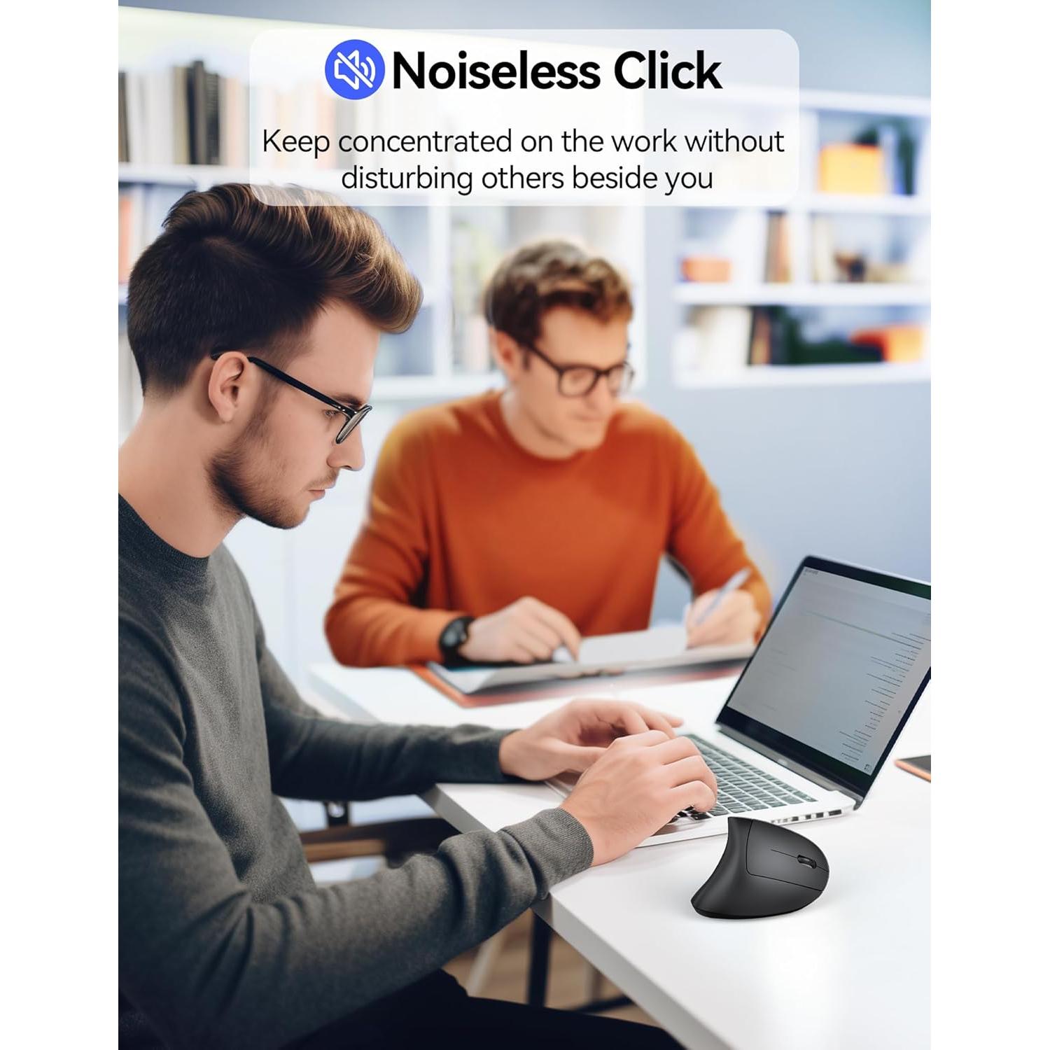 Ratón Ergonómico Inalámbrico TECKNET Vertical 5 DPI Ajustables