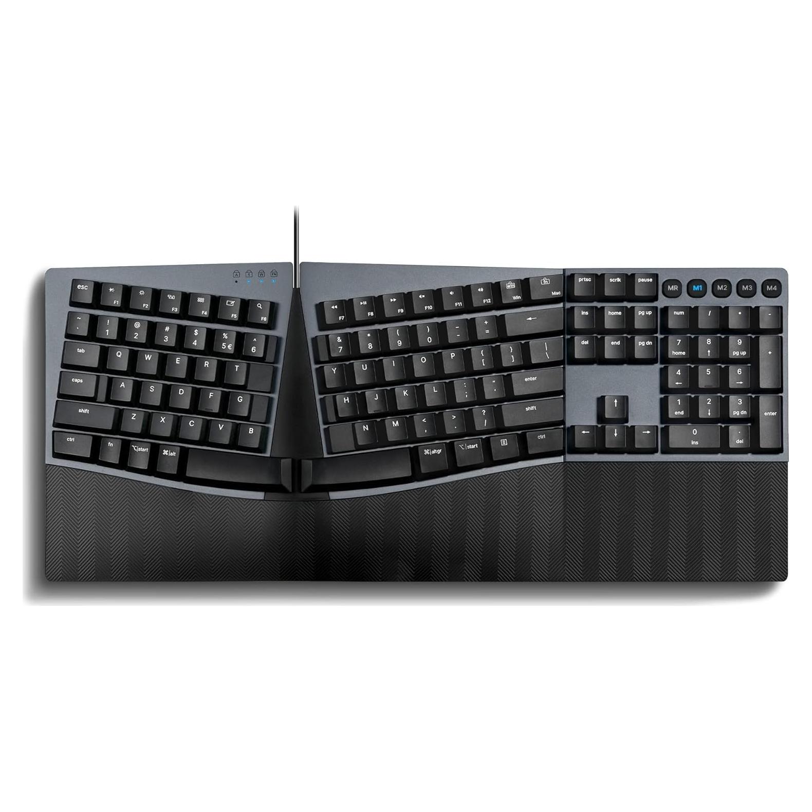 Teclado Mecánico Ergonómico Perixx PERIBOARD-535BL USB