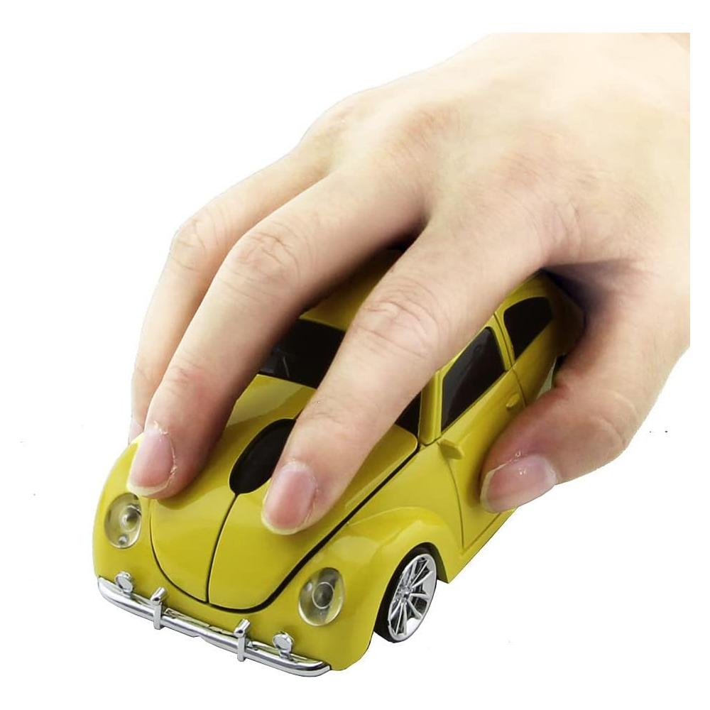 Mouse Inalambrico Usbkingdom Deportivo 1600DPI Amarillo