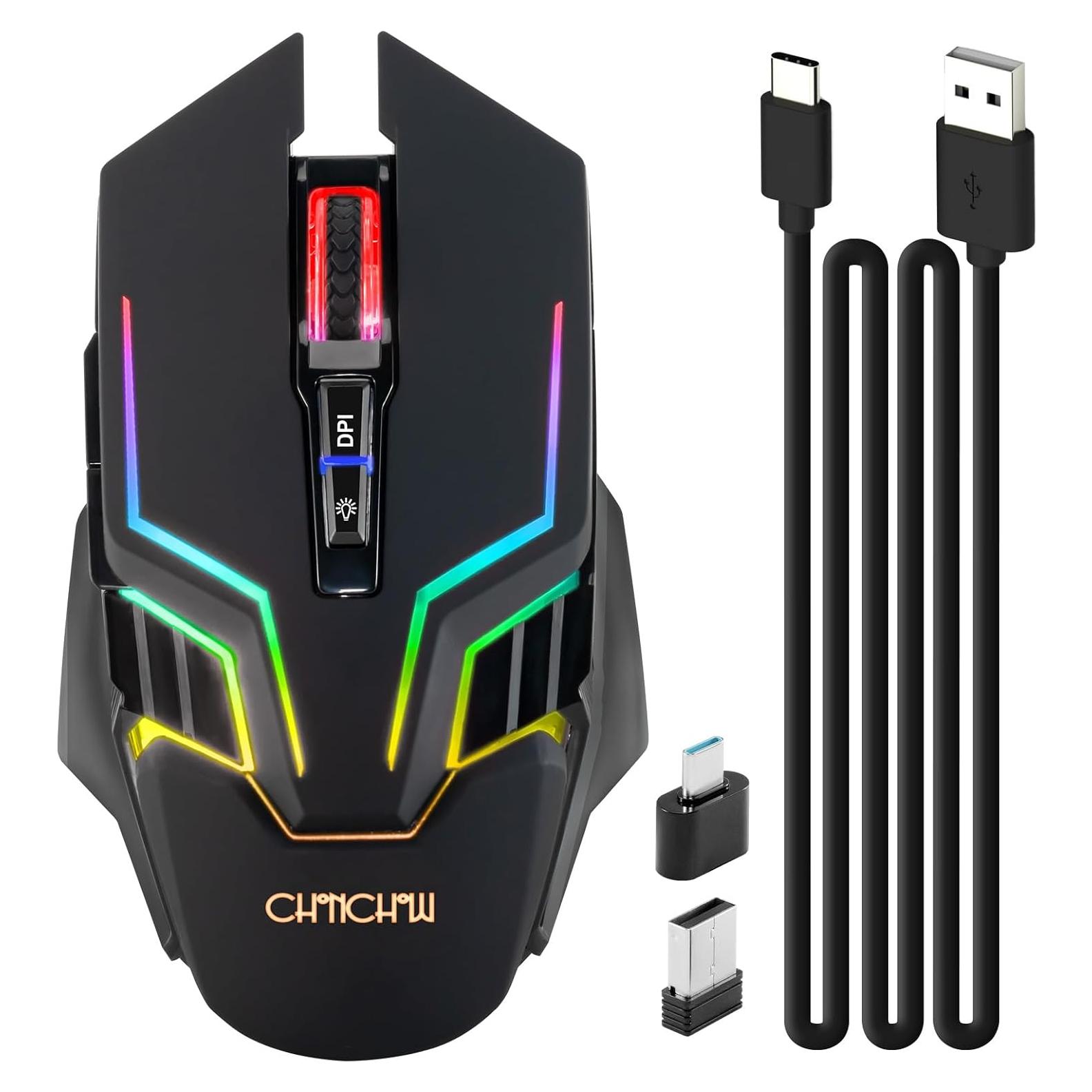 Ratón Inalámbrico para Juegos CHONCHOW WG01 RGB 3200 DPI