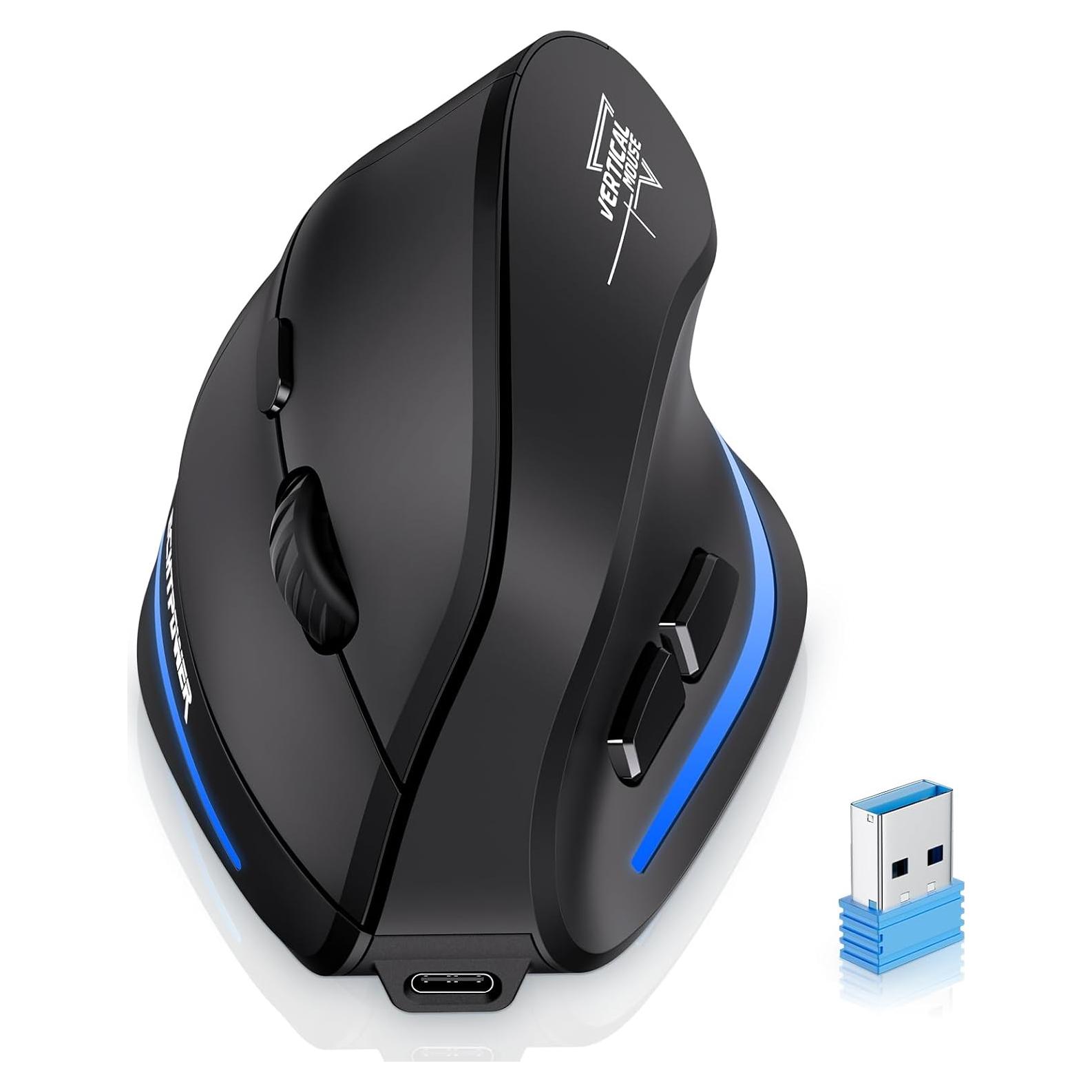 Mouse Inalámbrico Ergonómico ECHTPower F35B Vertical Bluetooth