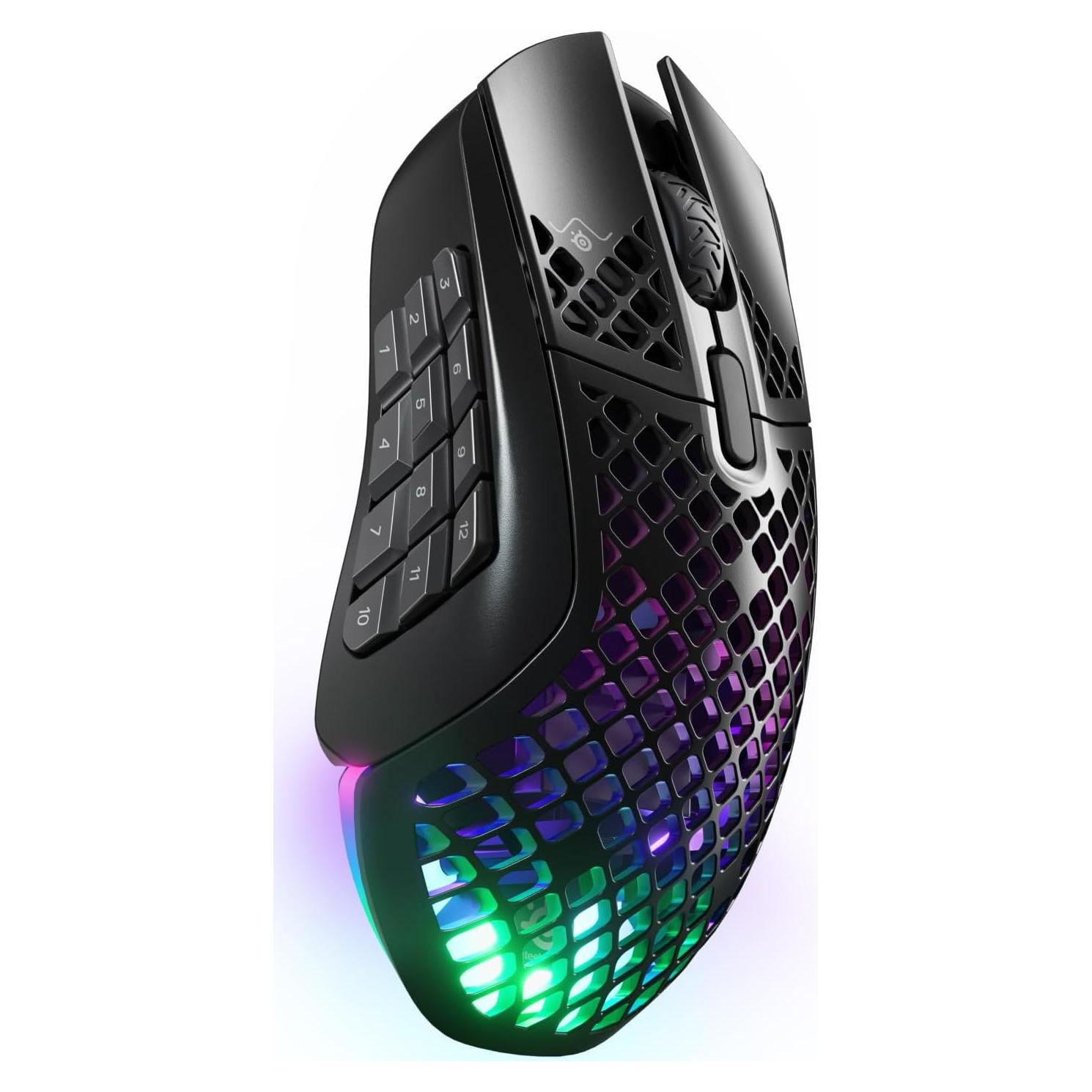 SteelSeries Aerox 9 Ratón Gaming Inalámbrico RGB 18 Botones