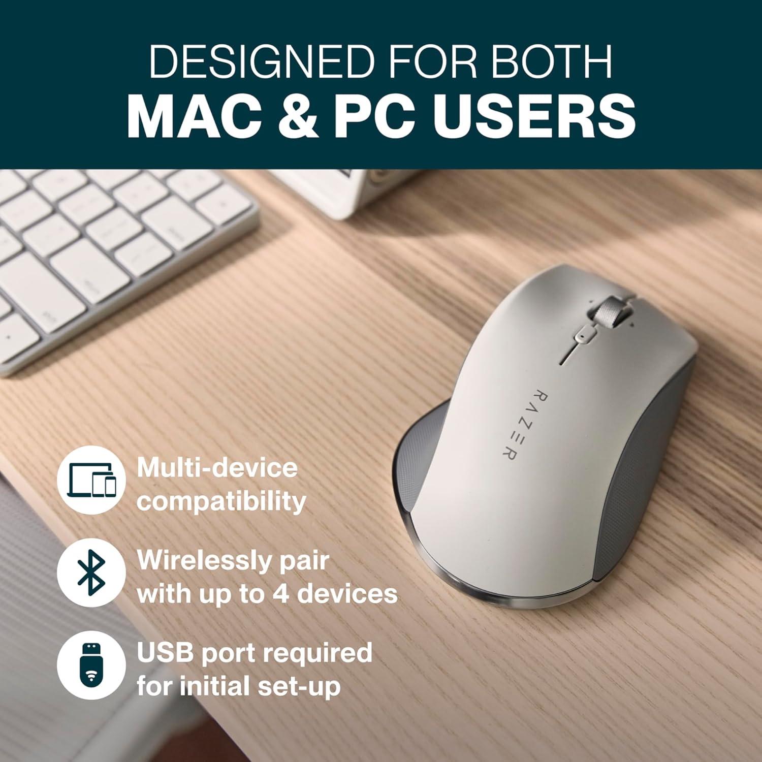 Ratón Ergonómico Bluetooth Humanscale ProClick Blanco 8 Botones