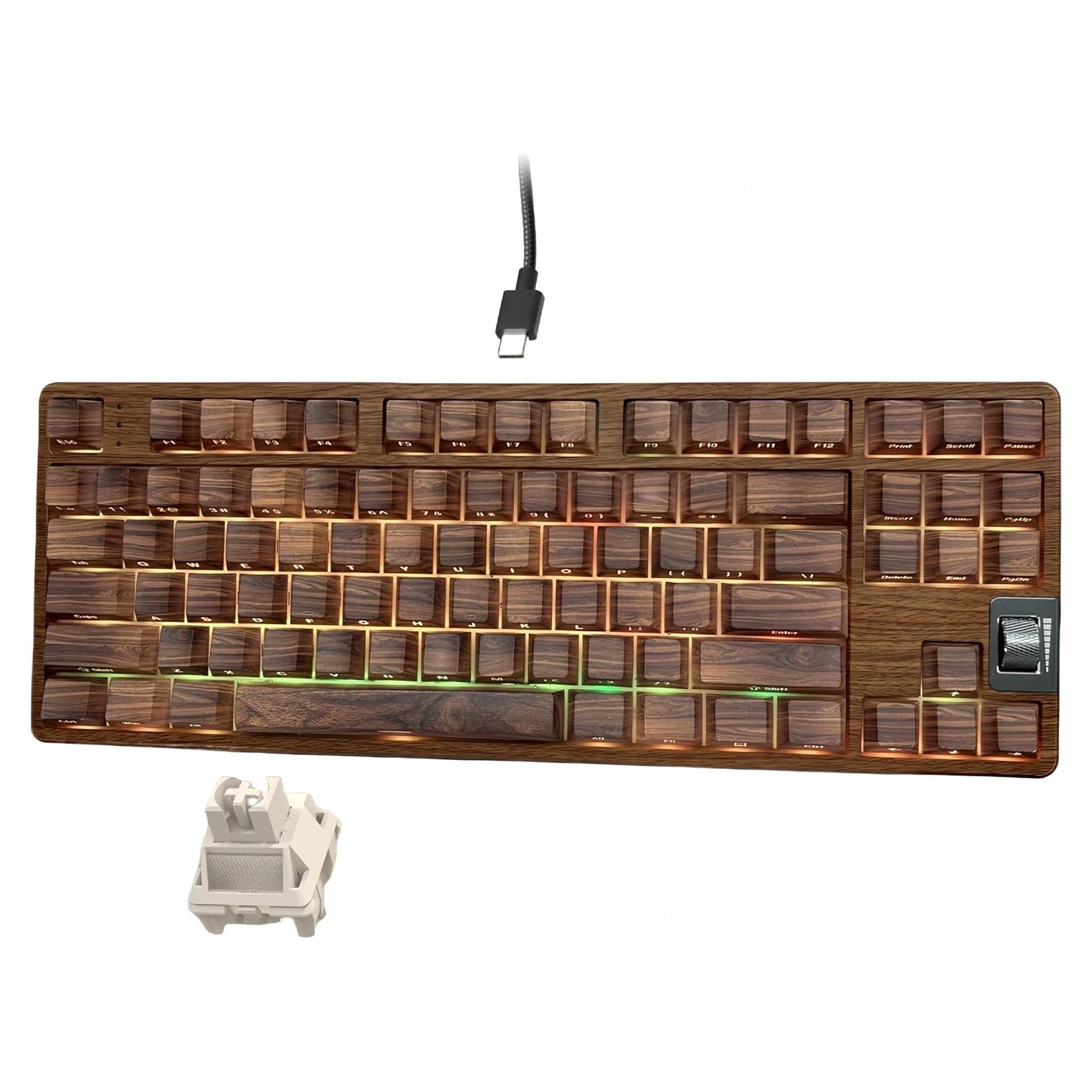 Teclado Mecánico Womier F87 TKL Retroiluminado RGB 75%