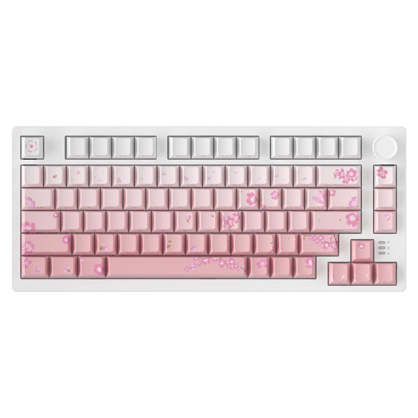 Teclado Mecánico Inalámbrico DAREU EK75PRO Sakura Pink 75%