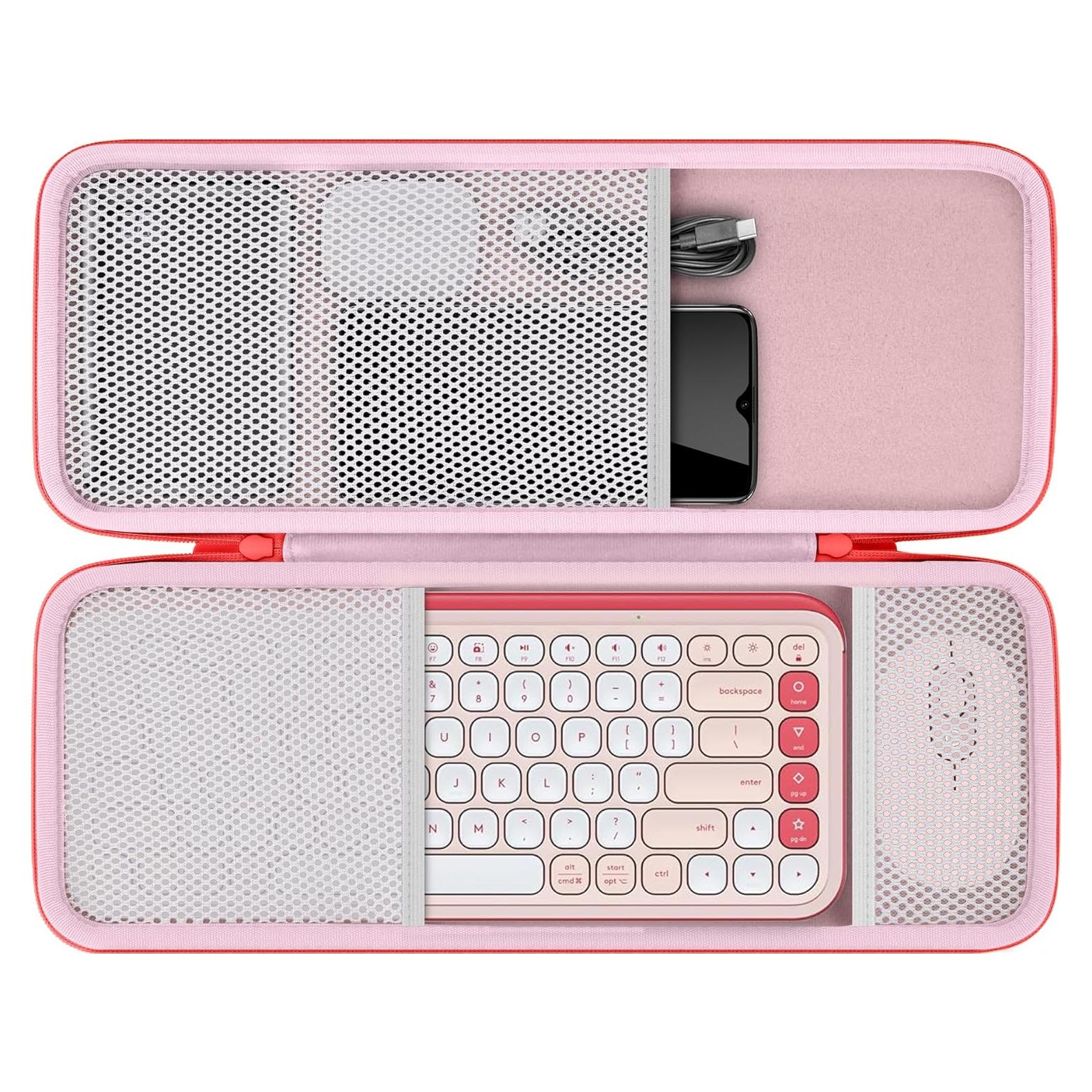 Funda Dura co2CREA para Combo Logitech POP ICON Rosa