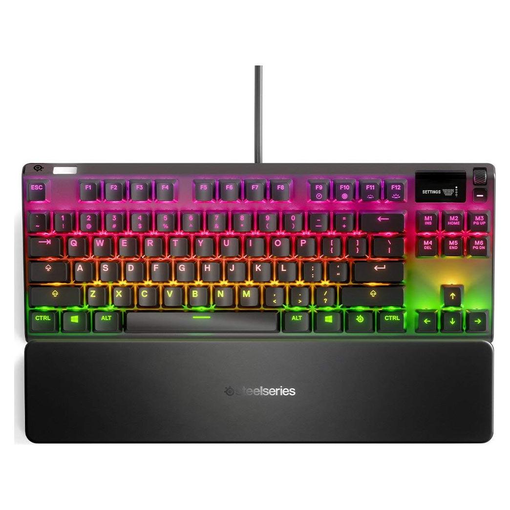 Teclado Mecánico USB SteelSeries Apex 7 TKL con Pantalla OLED