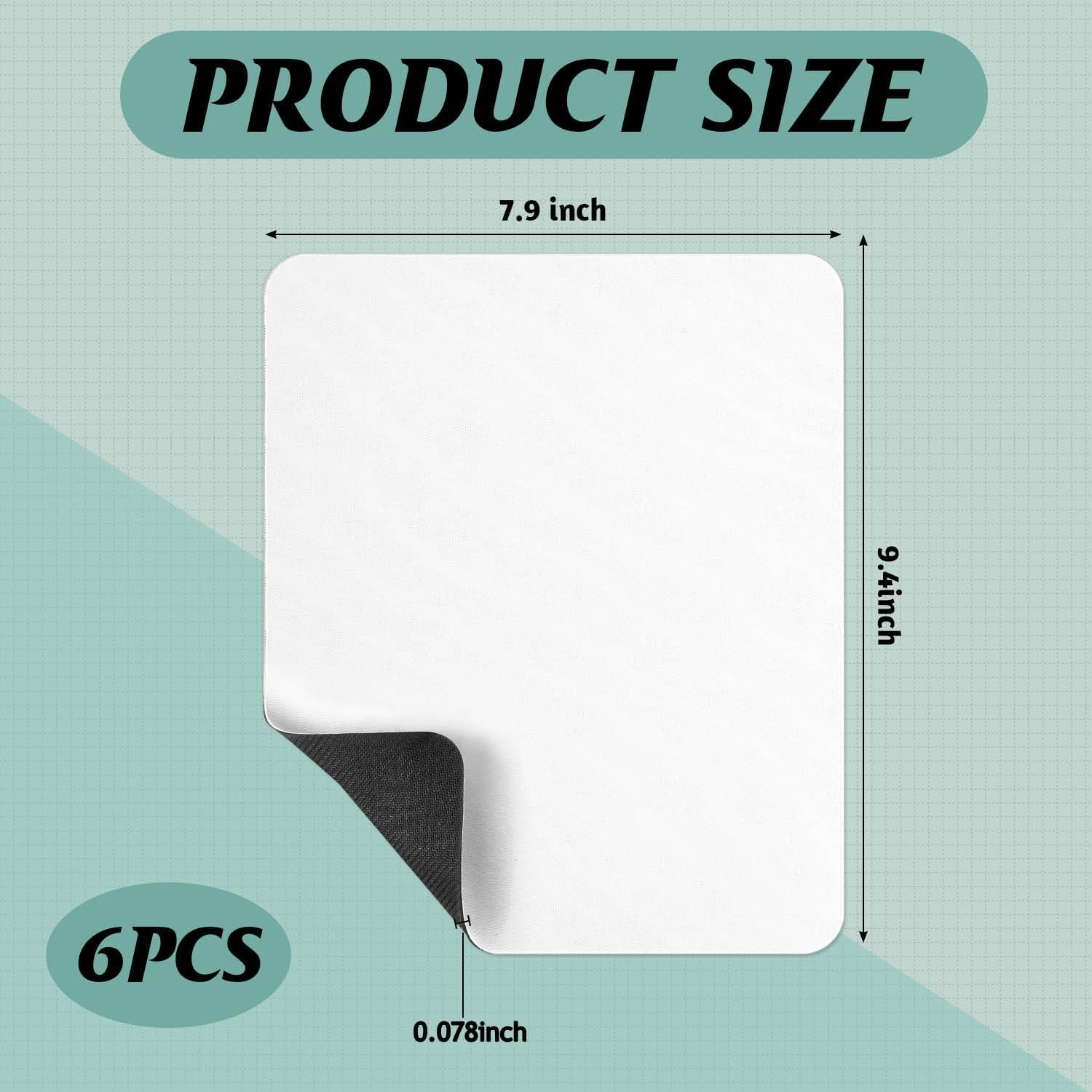 6 Almohadillas de Ratón GCTWFYK para Sublimación 20x24cm