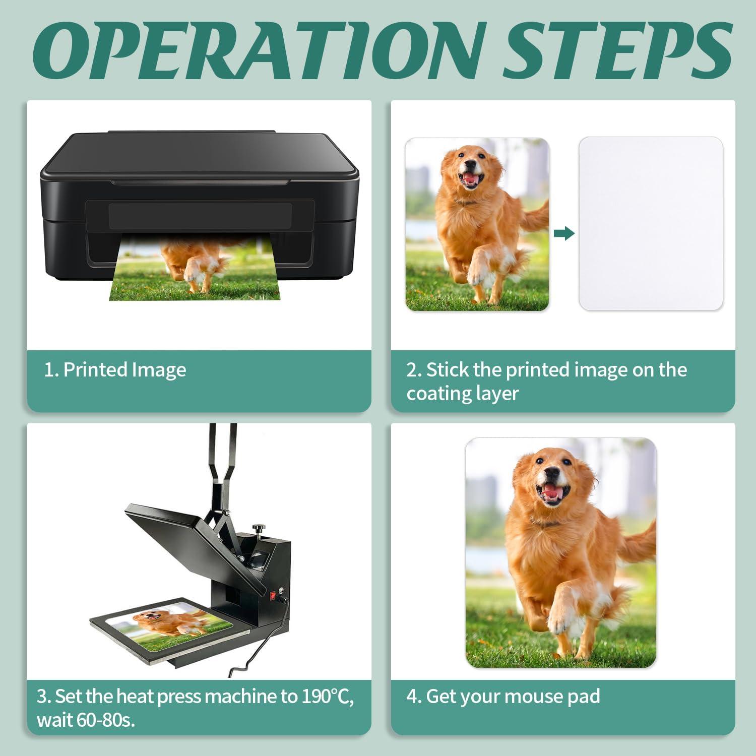 6 Almohadillas de Ratón GCTWFYK para Sublimación 20x24cm