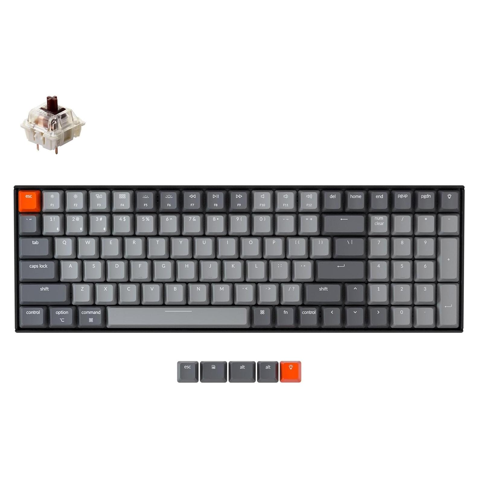 Teclado Mecánico Inalámbrico Keychron K4 96% LED Blanco