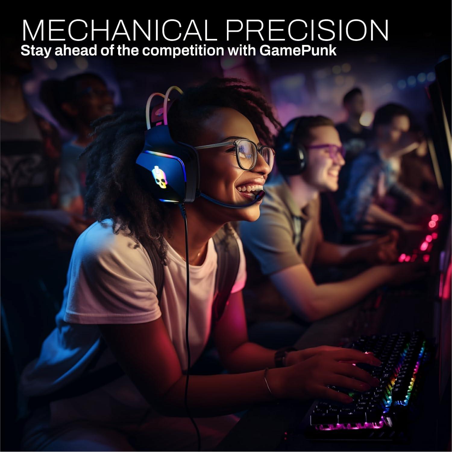 Paquete Gamer 6 en 1 Game Punk - Teclado, Ratón, Auriculares RGB