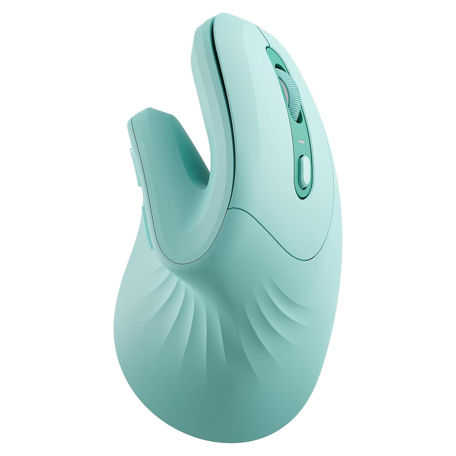 Ratón Vertical Ergonómico seenda Bluetooth + USB Verde Menta