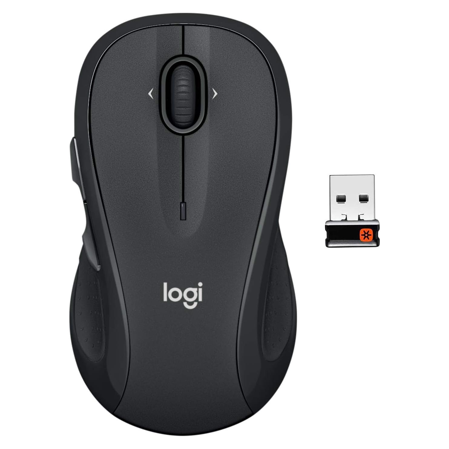Ratón Inalámbrico Logitech M510 Grafito - Ergonomía y Control