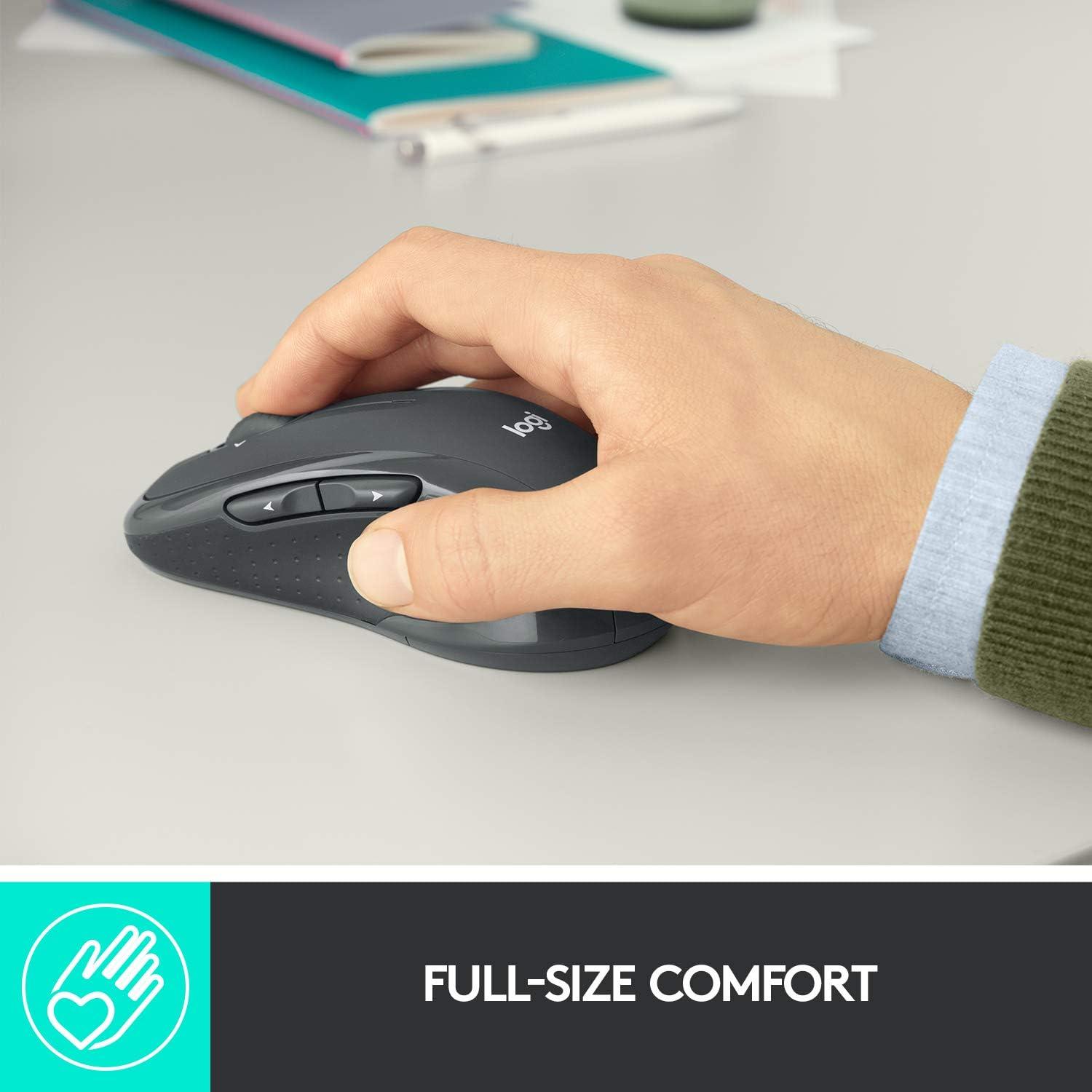 Ratón Inalámbrico Logitech M510 Grafito - Ergonomía y Control
