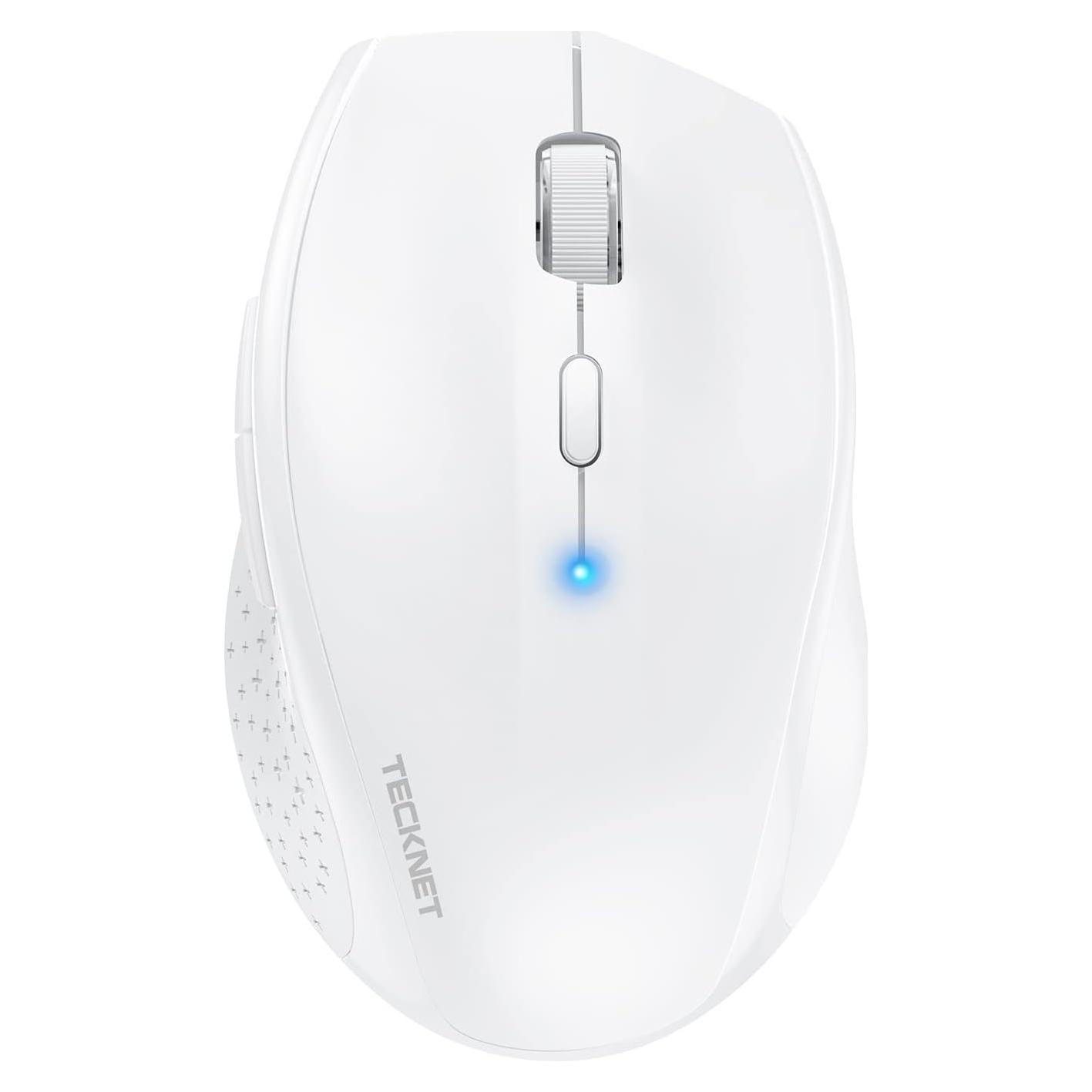 Ratón Inalámbrico Bluetooth TECKNET 4800 DPI Blanco