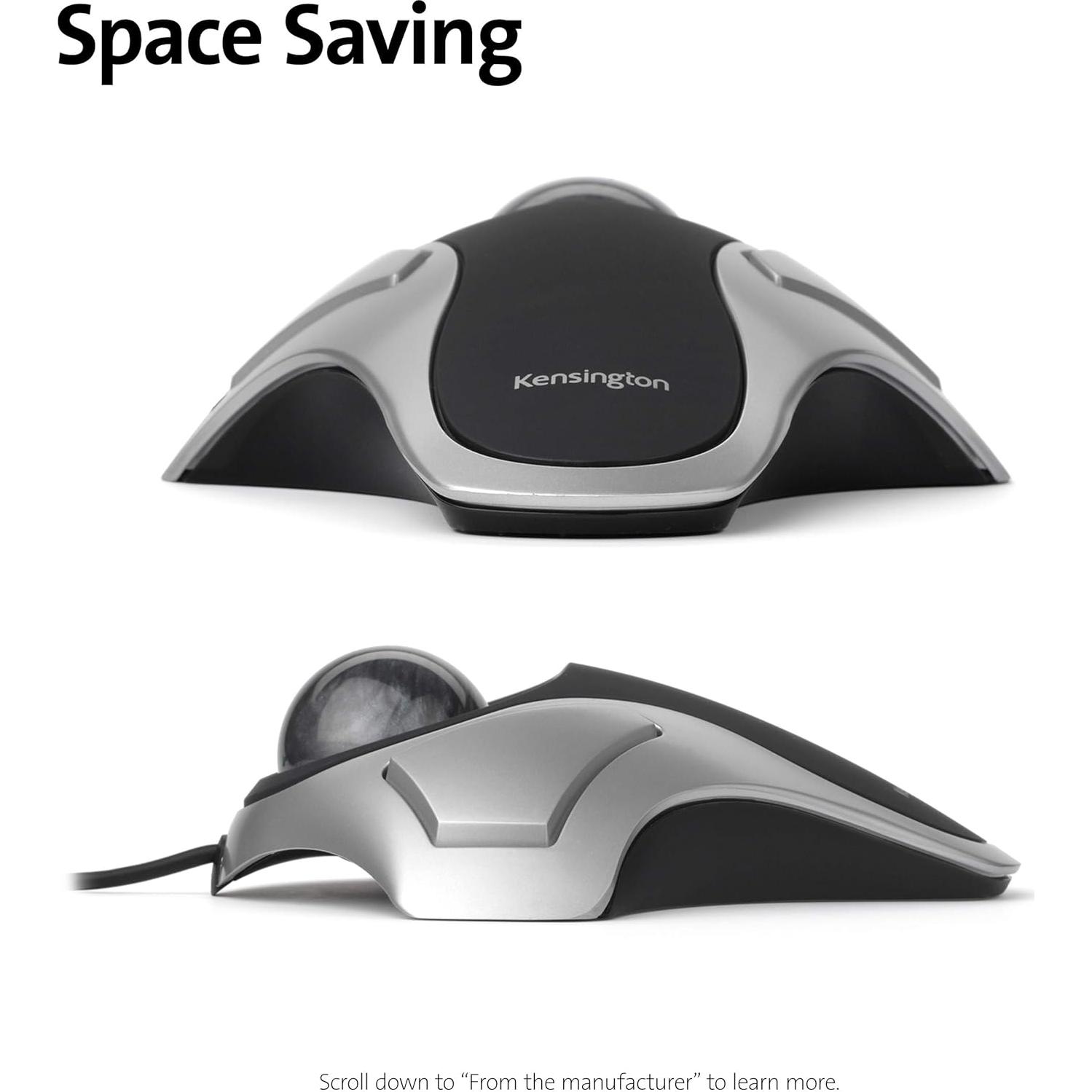 Mouse Trackball Kensington Orbit K64327F Plata/Negro Óptico