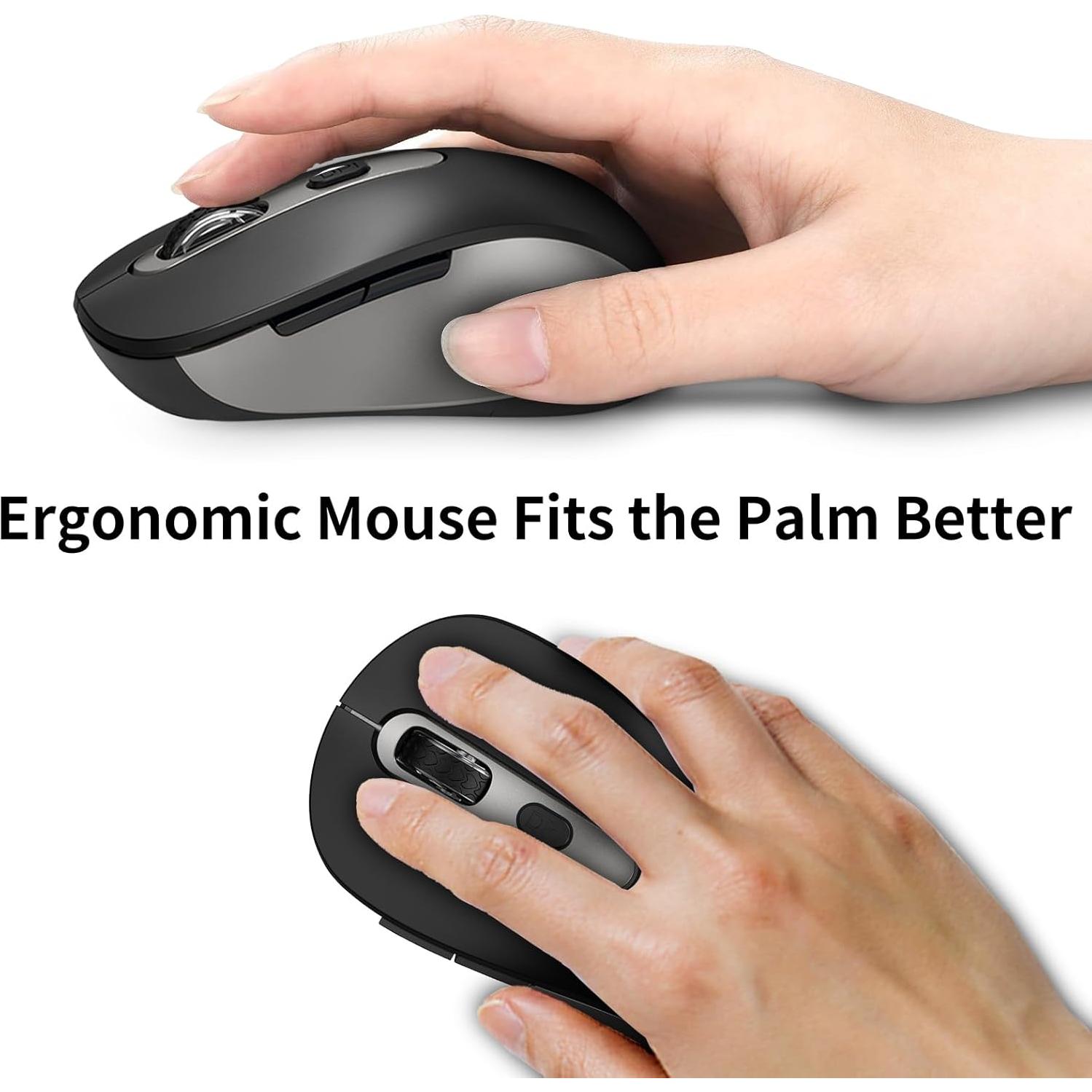 Ratón Inalámbrico ACOZYKITTEN 2400 DPI Silencioso Ergonómico