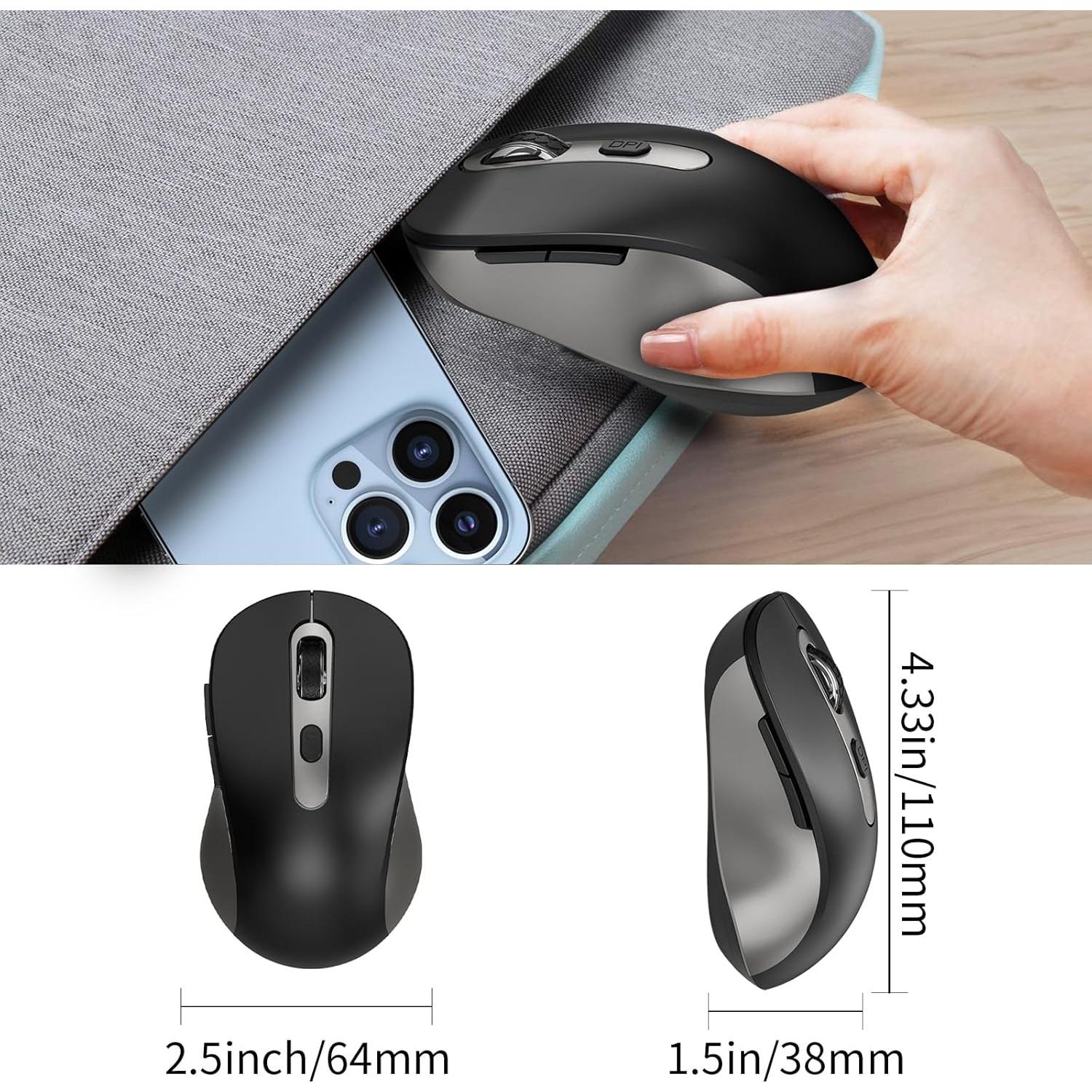 Ratón Inalámbrico ACOZYKITTEN 2400 DPI Silencioso Ergonómico