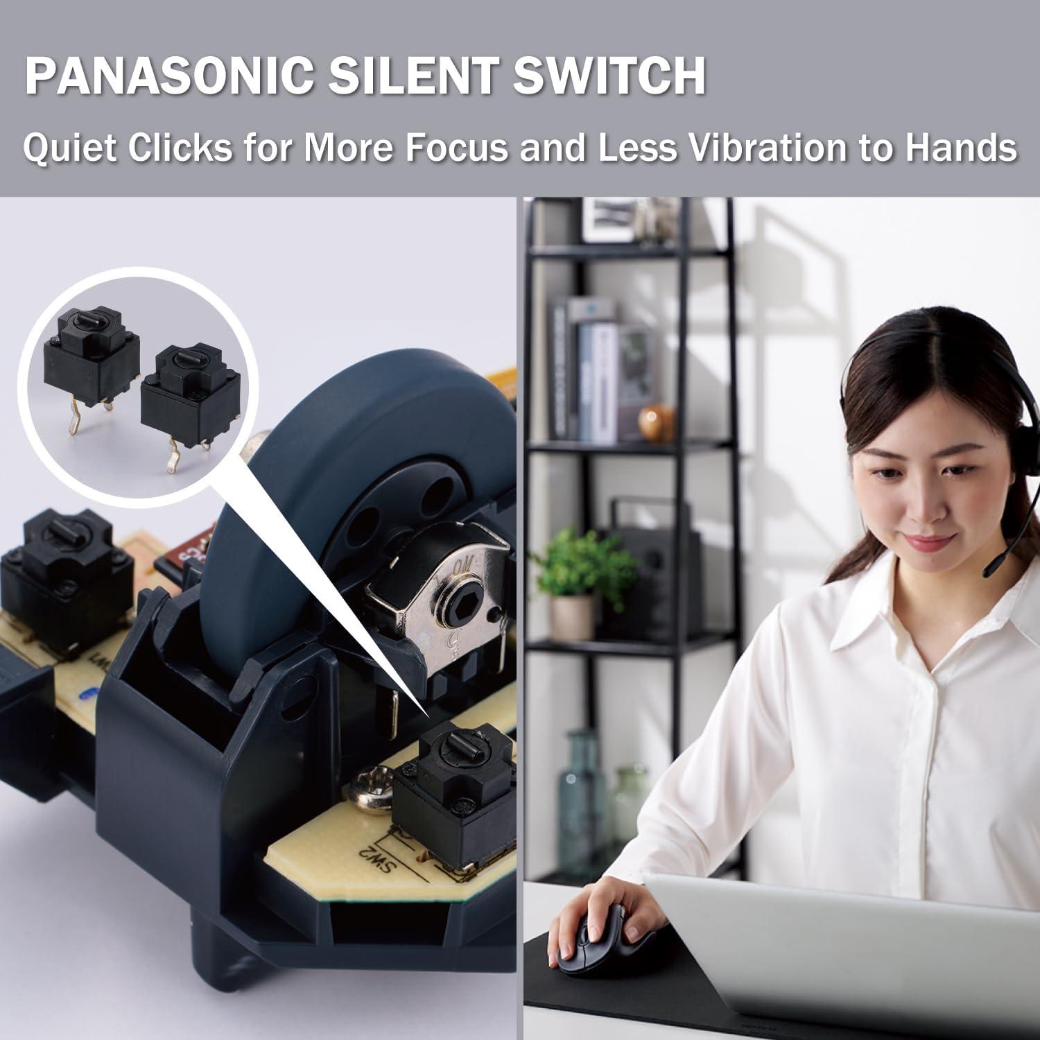 Ratón Ergonómico Inalámbrico ELECOM M-XGM30DBSKBK 2000DPI Negro