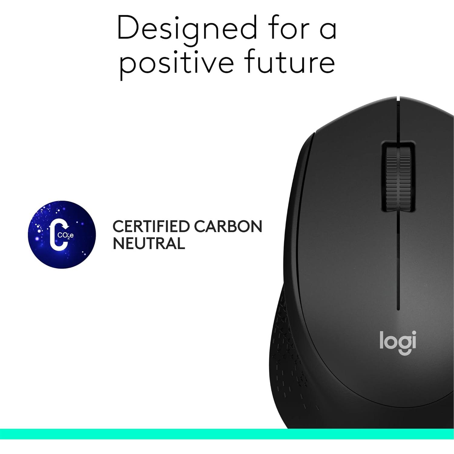 Ratón Inalámbrico Logitech M330 SILENT - Negro, 2.4GHz, Óptico