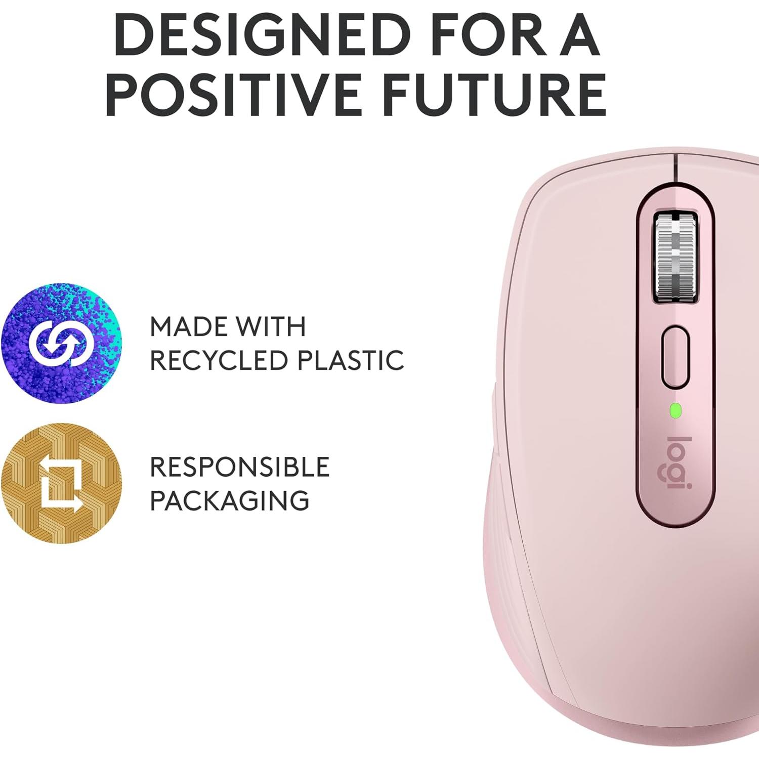 Ratón Inalámbrico Logitech MX Anywhere 3S Rosa 8K DPI